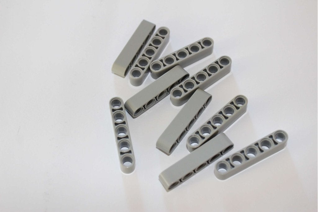 LEGO liftarm dik 1x5 licht blauwachtig grijs (10x) 32316, 1 Aastvej, Billund, South Denmark 7190, Lego, Ophalen of Verzenden, LEGO