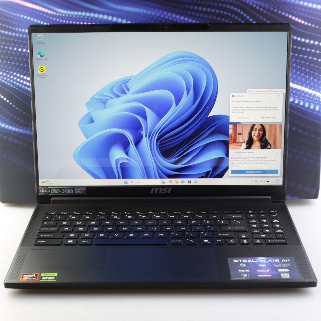 MSI Stealth A16 AI+ 16" Ryzen AI 9 HX370 RTX4060 32GB 1TB, MSI, Zo goed als nieuw, Support@msi.com, No. 69, Lide St., Zhonghe Dist.
New Taipei City 235
Taiwan
