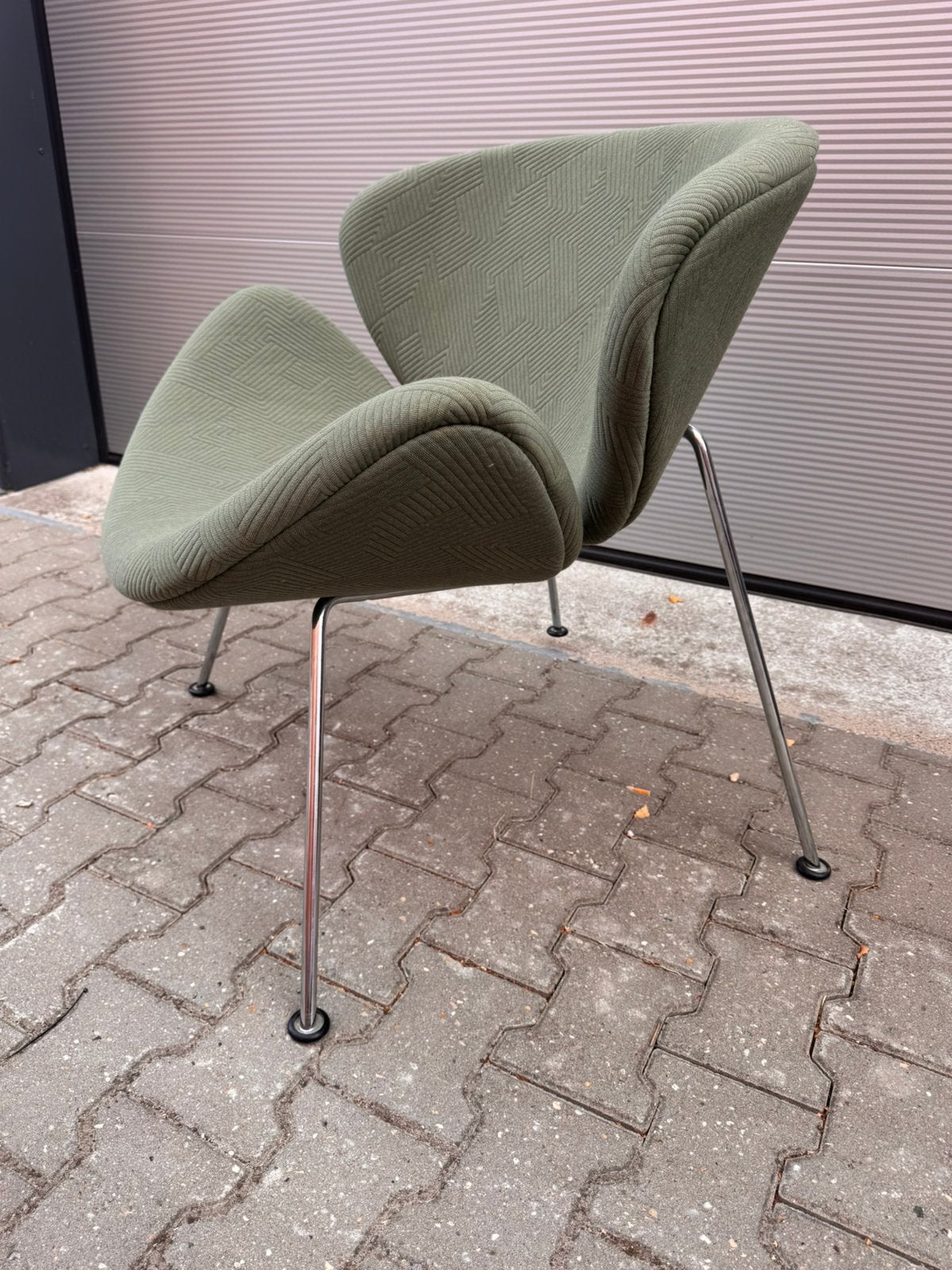 Artifort Orange Slice fauteuil F437B - Pierre Paulin, Huis en Inrichting, Fauteuils, Ophalen, Luxe design, 75 tot 100 cm, Zo goed als nieuw