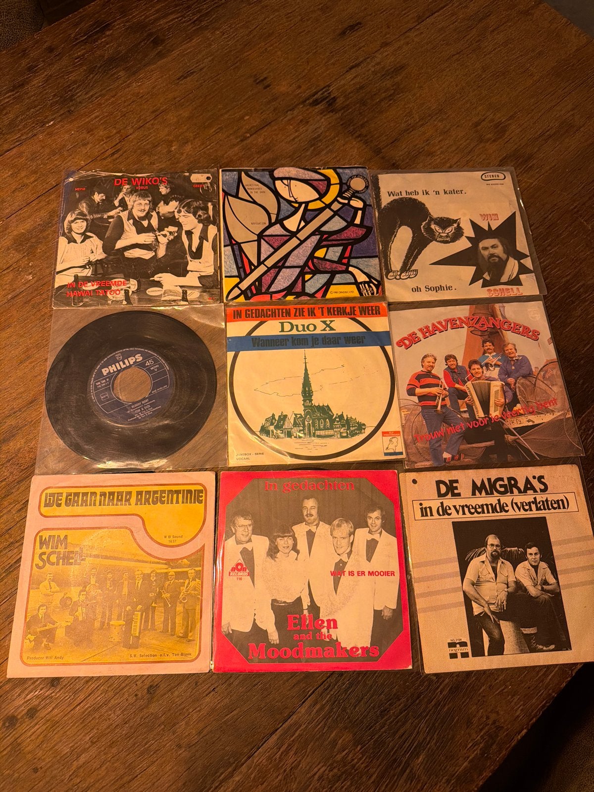 Partij van 9 vinyl piraten nederlands non, Gebruikt, 7 inch, Ophalen of Verzenden, Pop