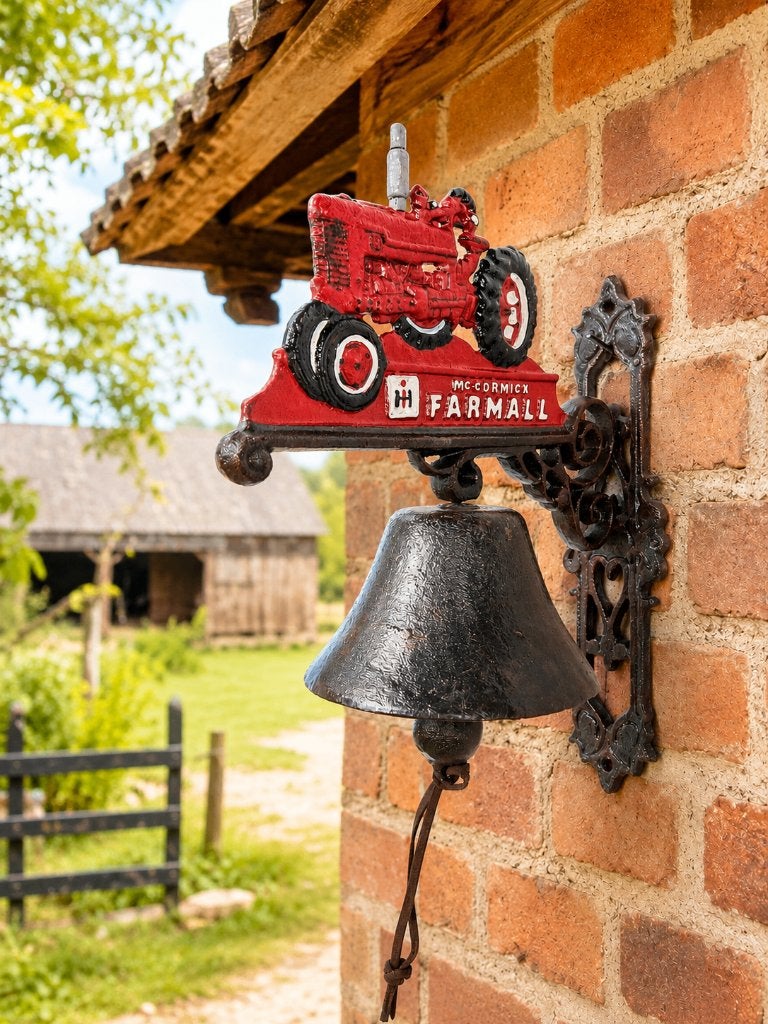 MC CORMICK / FARMALL/ DEURBEL / tractor, Huis en tuin decoratie Marie, Nieuw, Info@huisentuindecoratiemarie.nl, Peize