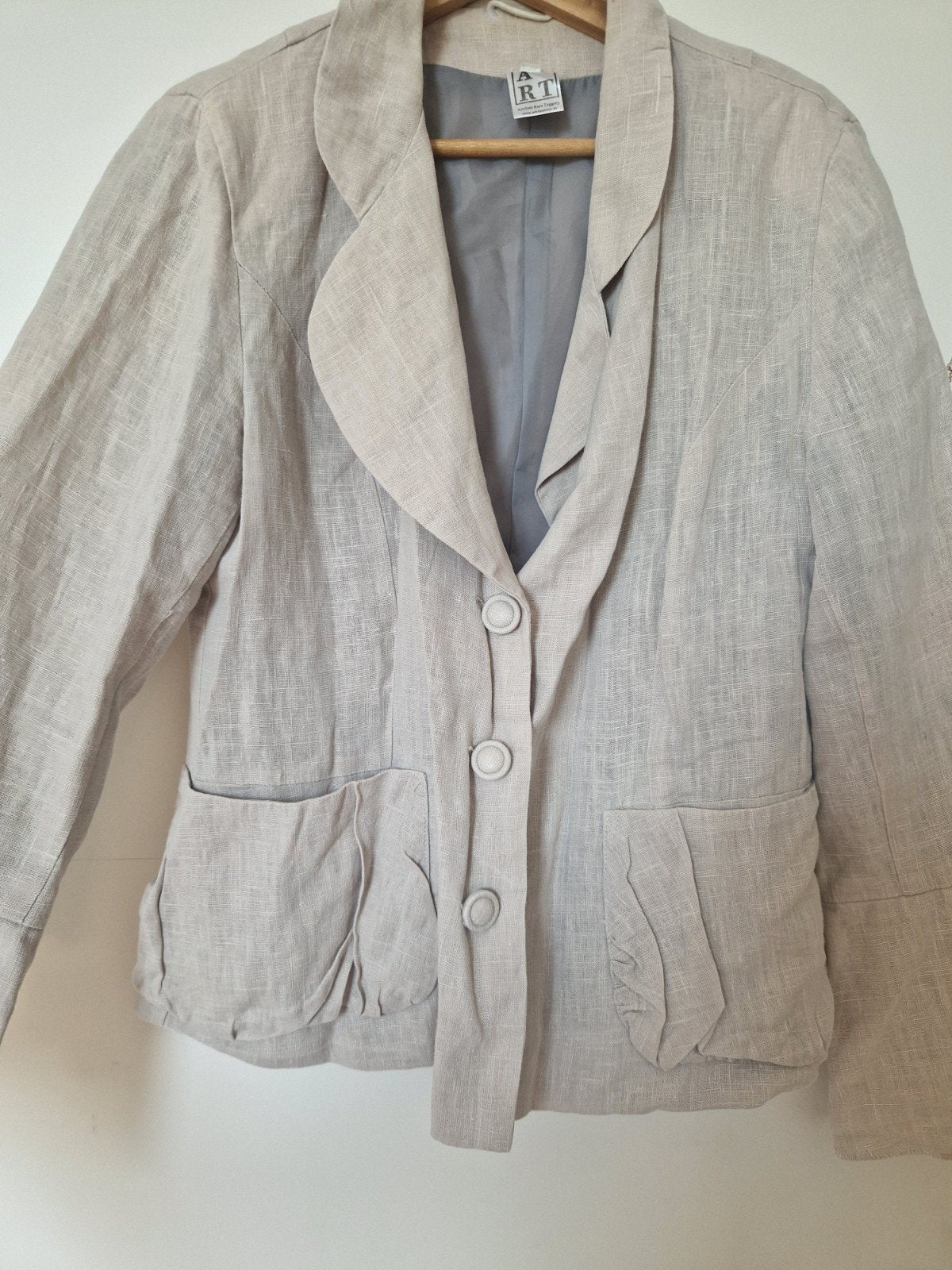 ART Ateliers Rare Toggery linnen jasje maat M, Maat 38/40 (M), Beige, Ophalen of Verzenden, Zo goed als nieuw