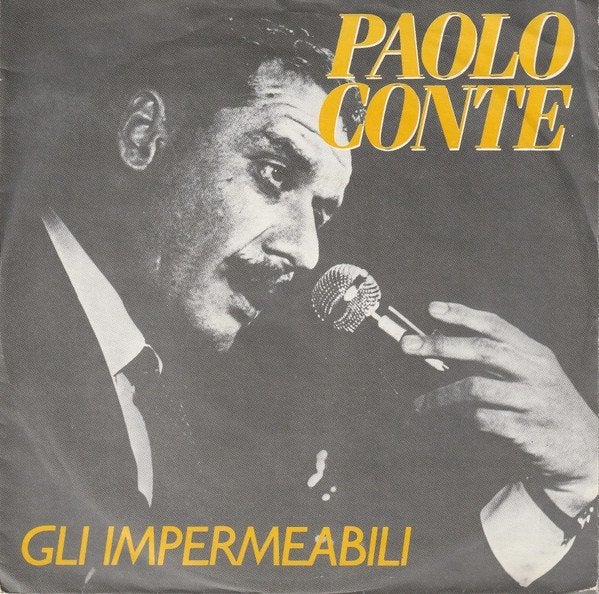 Pop / Jazz Single (1987) Paolo Conte - Gli Impermeabili, Cd's en Dvd's, Vinyl | Pop, Fotohoes, Ophalen of Verzenden, Gebruikt