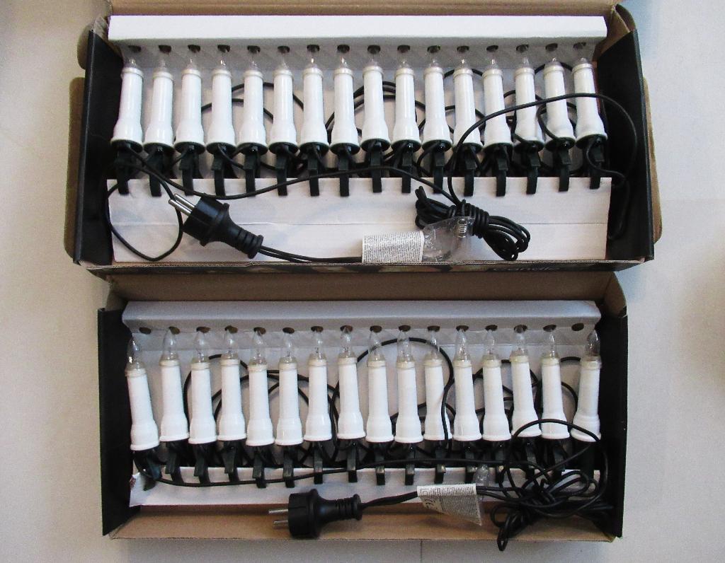 Twee dozen Kerstboomverlichting binnen/buiten 2 x 16 lampjes, Diversen, Kerst, Ophalen of Verzenden, Nieuw