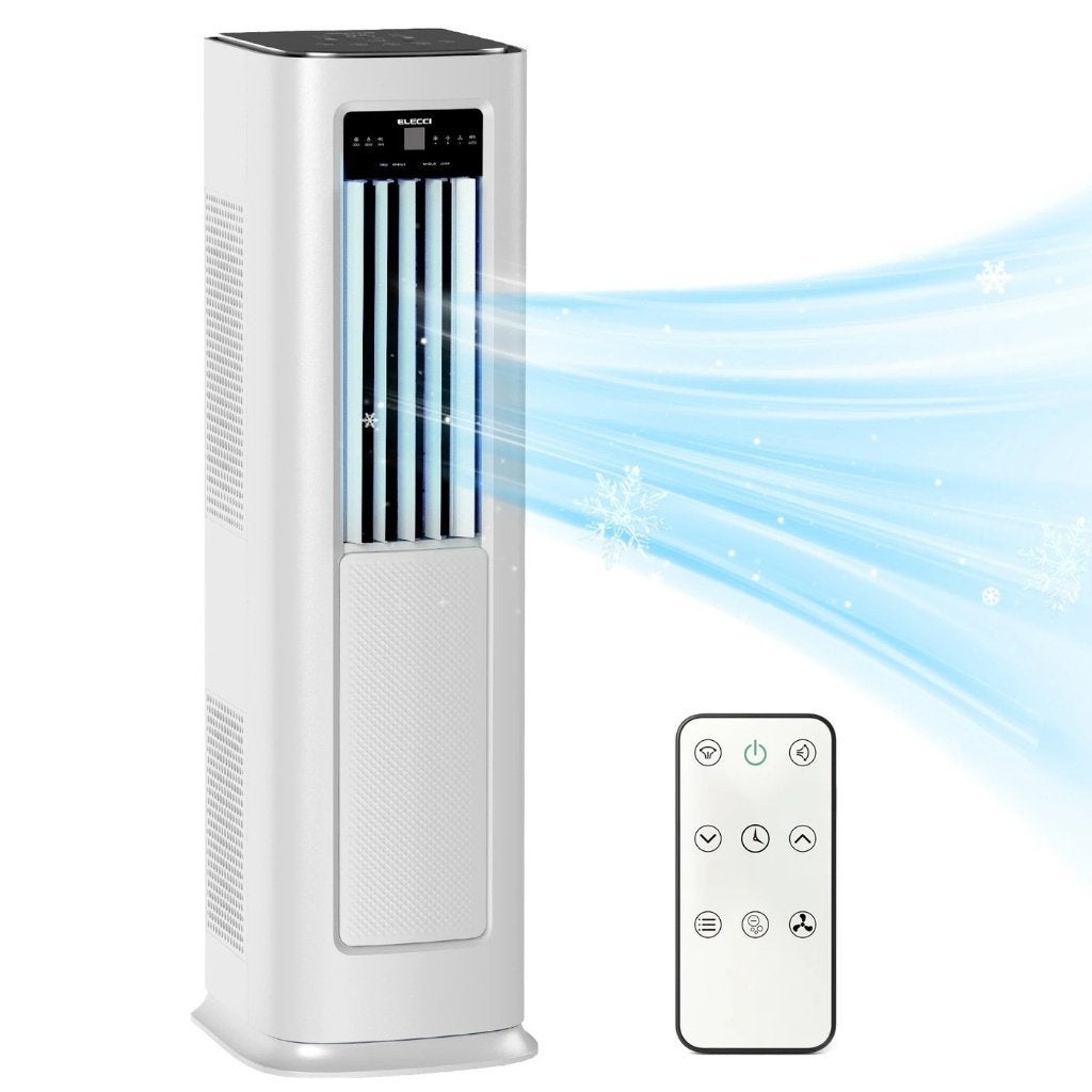 ELECCI 12000 BTU Mobiele Airco - VOORRAAD !!!, Ophalen, Nieuw, 3 snelheden of meer, Afstandsbediening