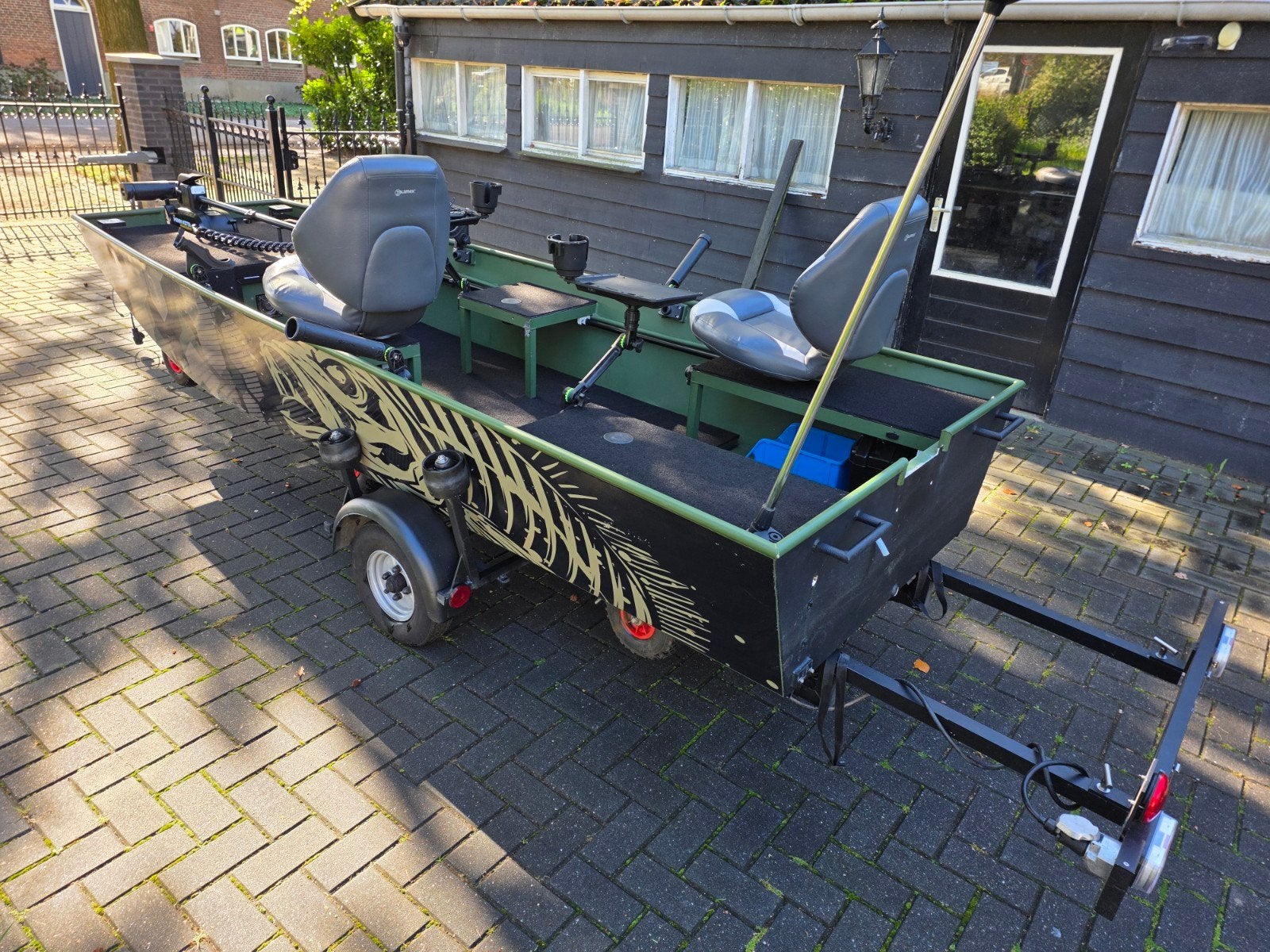 Roofvis visboot, platbodem, 3.6m x 1.5m unieke indeling!, Ophalen, Gebruikt, Aluminium