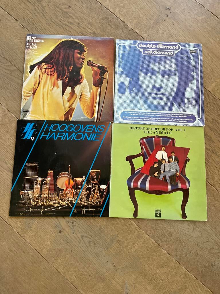 4x LP Vinyl: Tina Turner, Neil Diamond, Hoogovens, Animals, Ophalen, Zo goed als nieuw, 12 inch