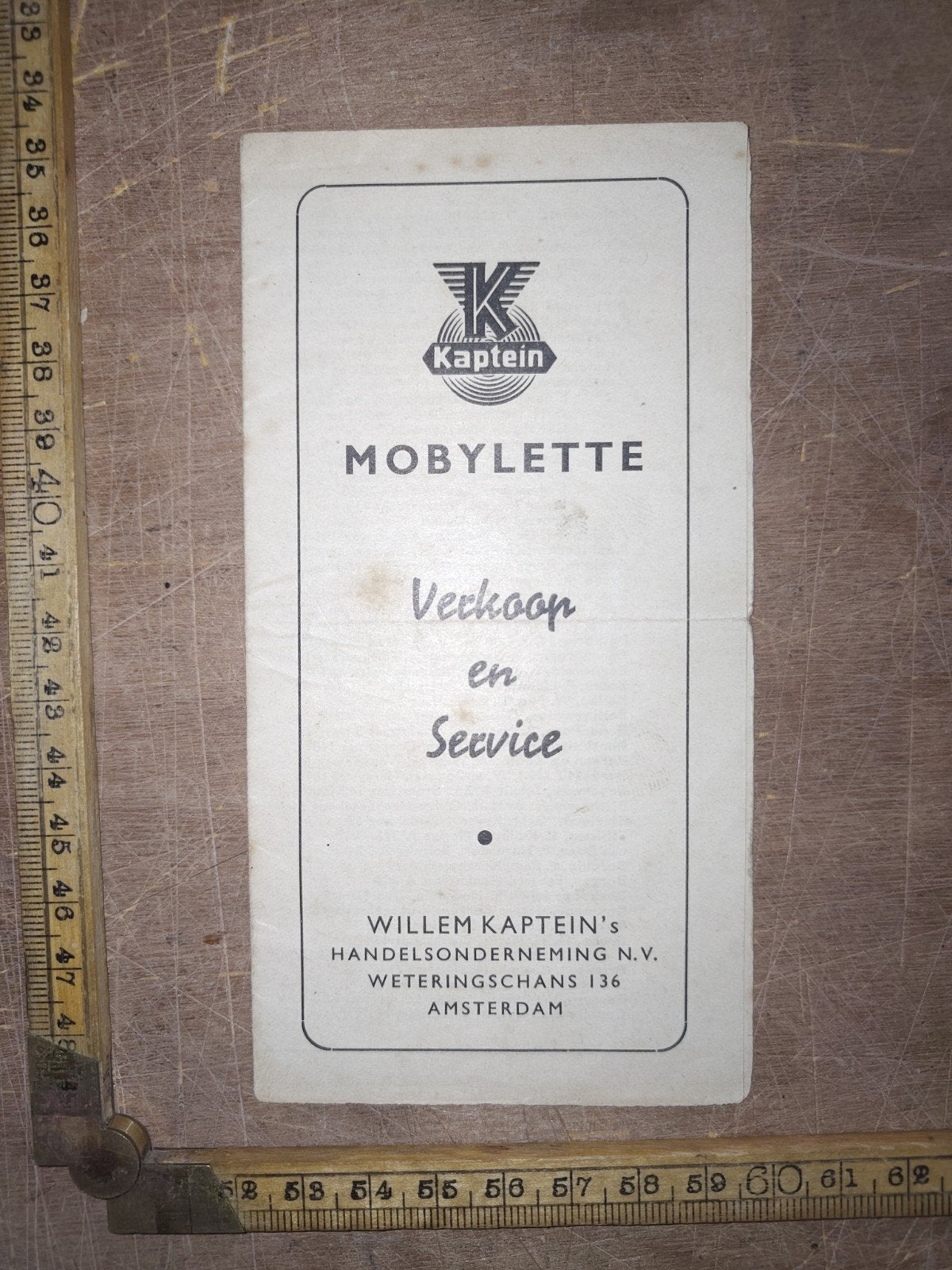 Kaptein Mobylette Dealer Lijst, Ophalen of Verzenden, Gebruikt