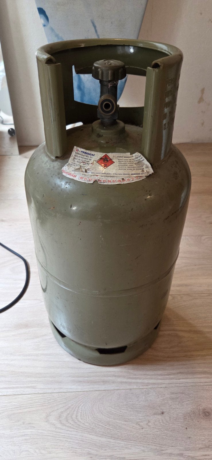 Primagaz gasfles, Ophalen, Gebruikt, Primagaz