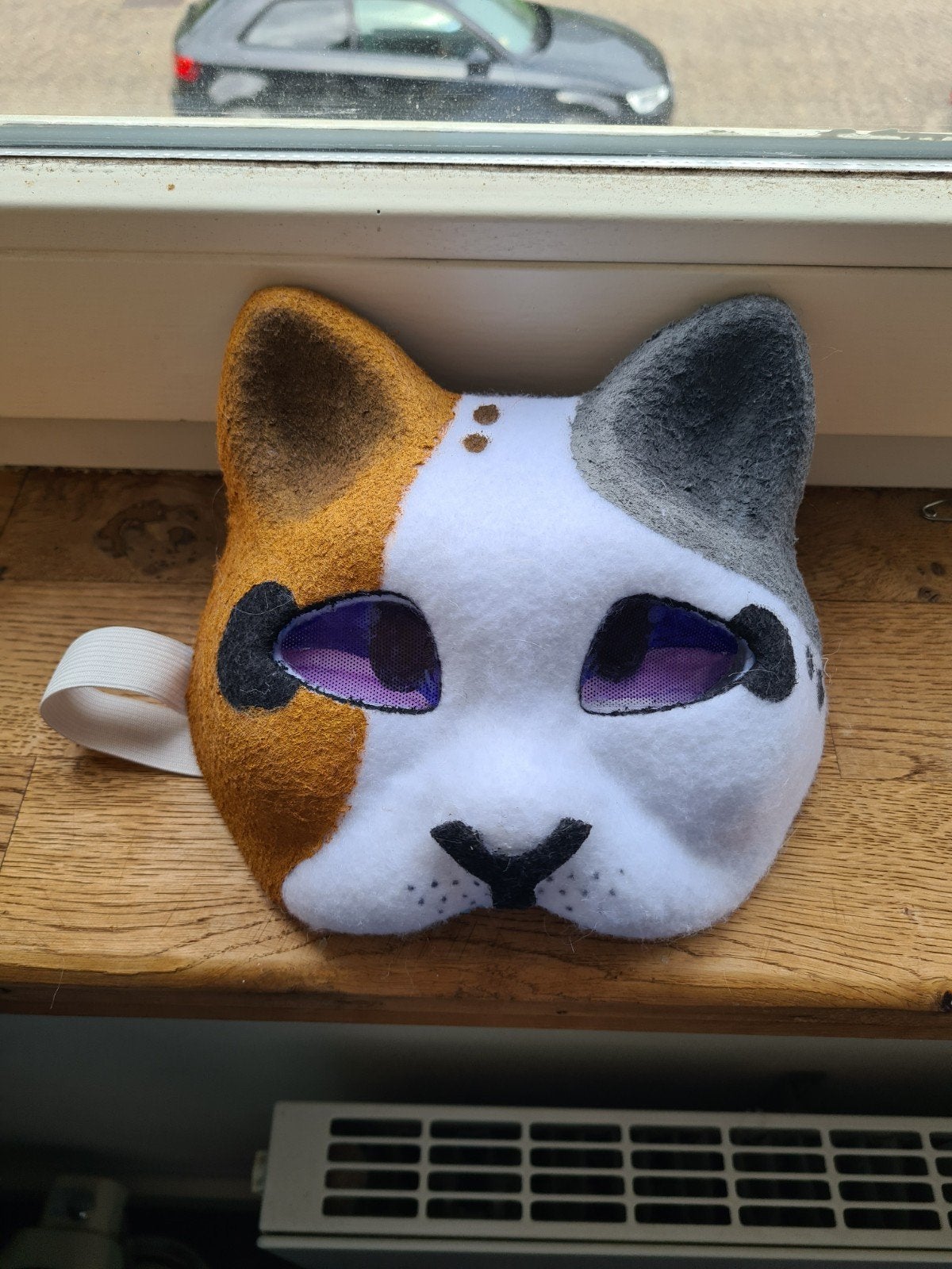 Therian masker calico kat lees beschrijving, Ophalen of Verzenden, Overige typen
