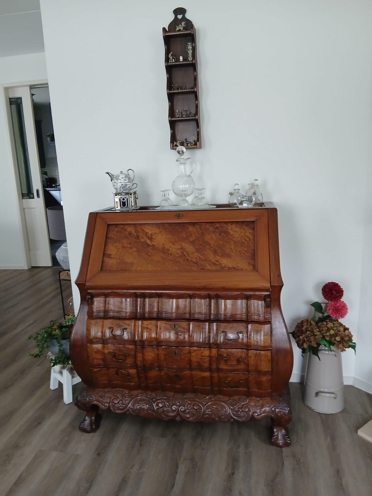 antieke gerestaureerde secretaire, Ophalen