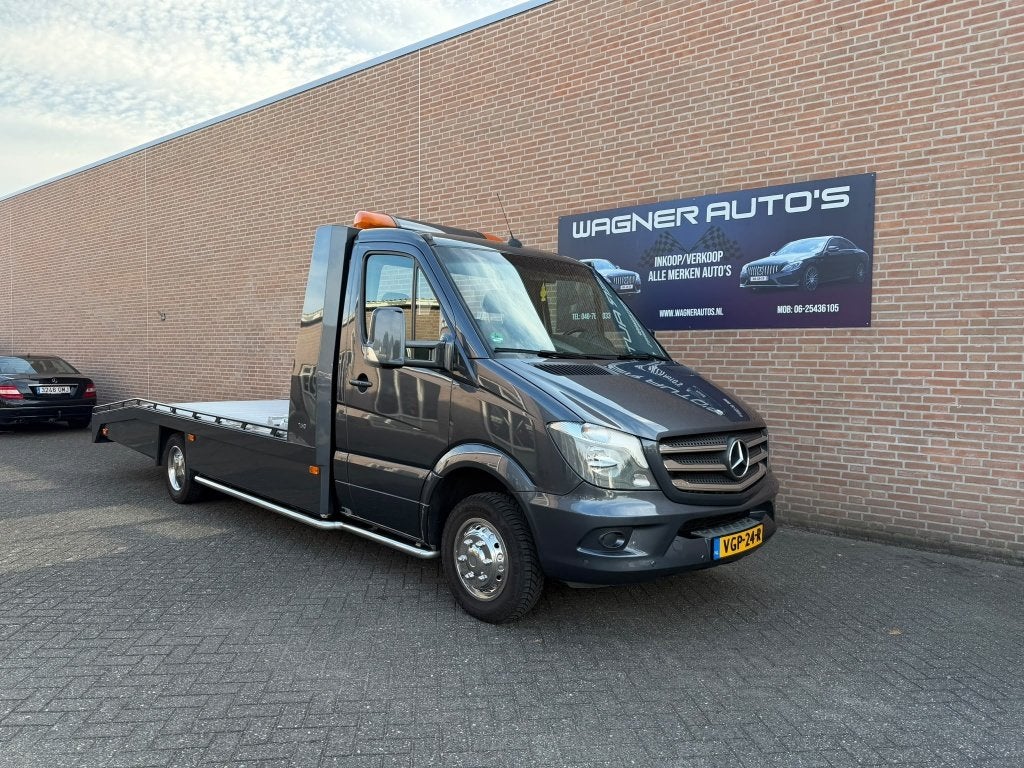 Mercedes-Benz Sprinter V6 Tijhof 1.115 kg laadvermogenEX BTW, Euro 5, Stof, Zwart, 190 pk