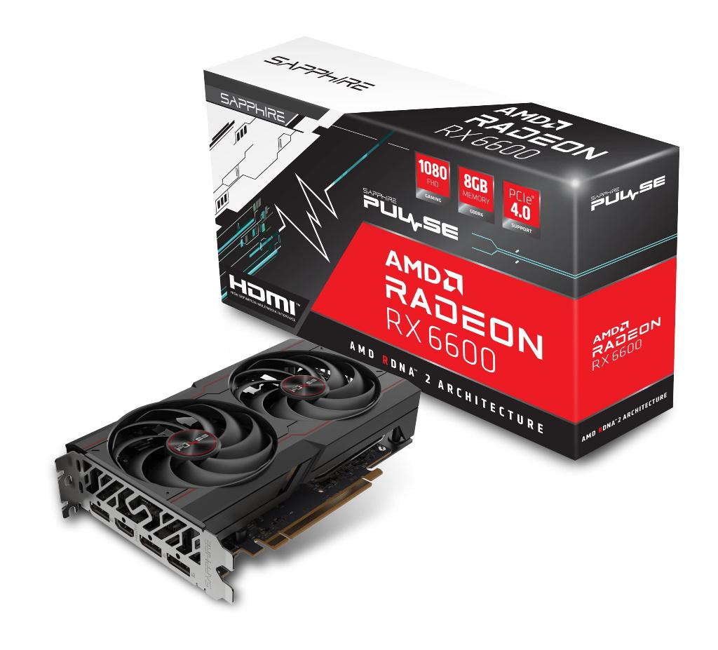 Sapphire Pulse Radeon RX6600 8GB, Computers en Software, Videokaarten, Gebruikt, AMD, PCI-Express 4, Ophalen of Verzenden