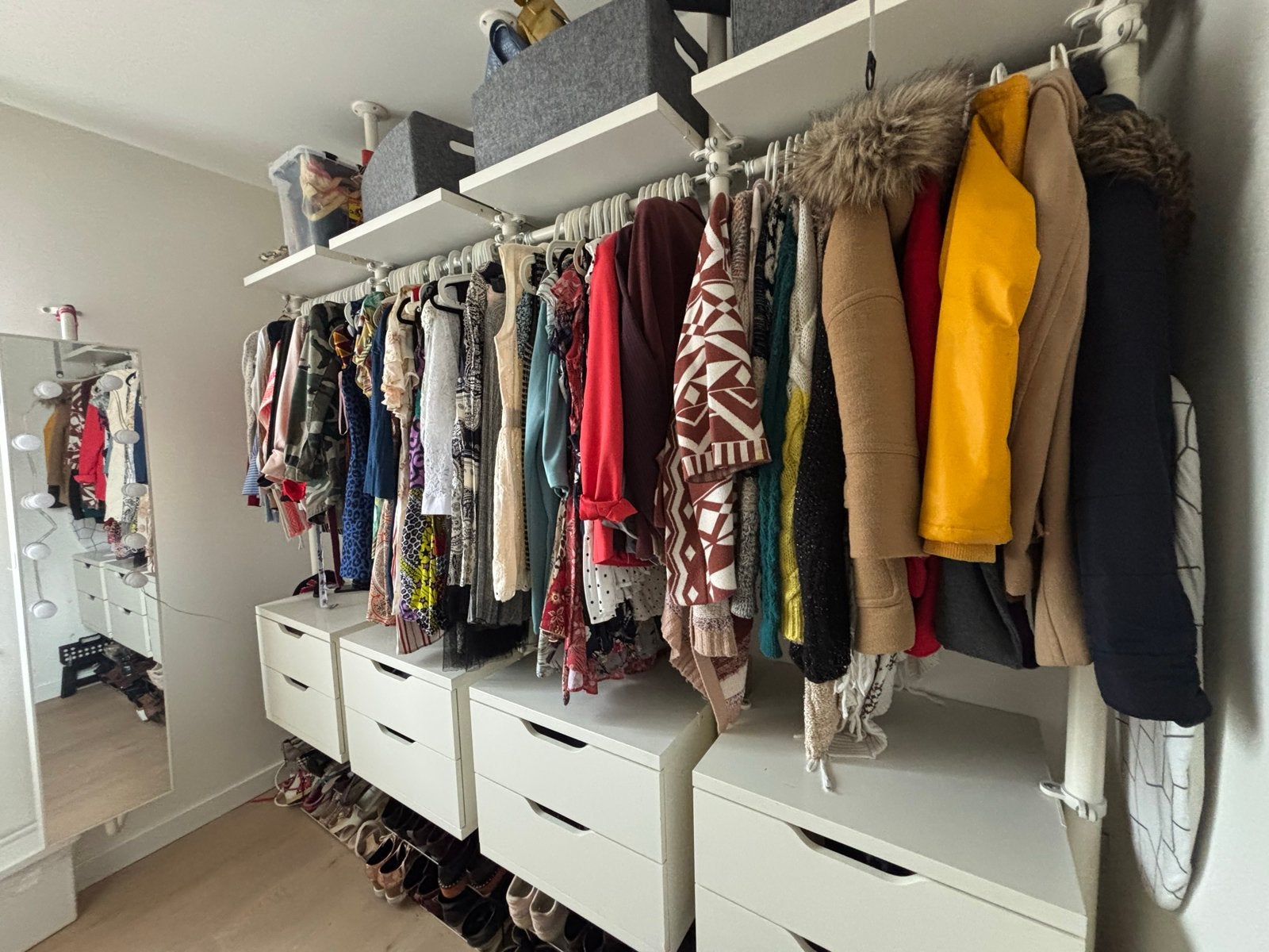 IKEA Stolmen Inloopkast met lades en hangruimte, Ophalen, Gebruikt, 200 cm of meer, Met lade(s)