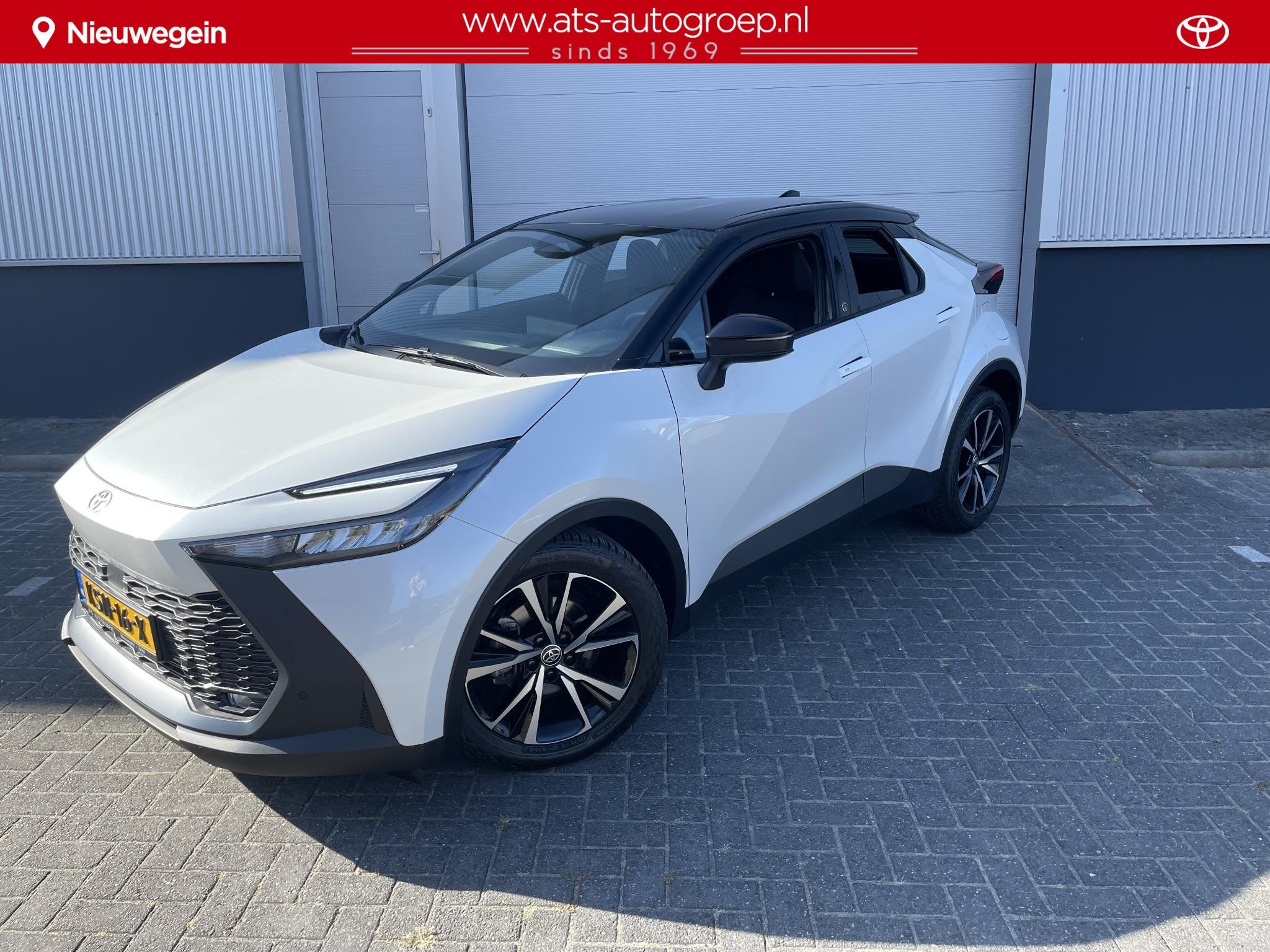 Toyota C-HR 1.8 Hybrid 140 First Edition , Bi-tone pearl whi, Auto's, Dealer onderhouden, Stof, Euro 6, 4 cilinders