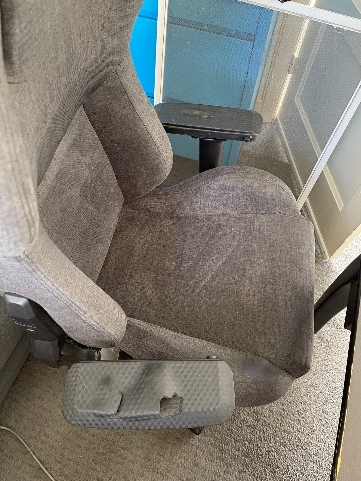 Corsair Gaming Chair Bureaustoel - Grijs, Ophalen, Gaming bureaustoel, Gebruikt, Grijs
