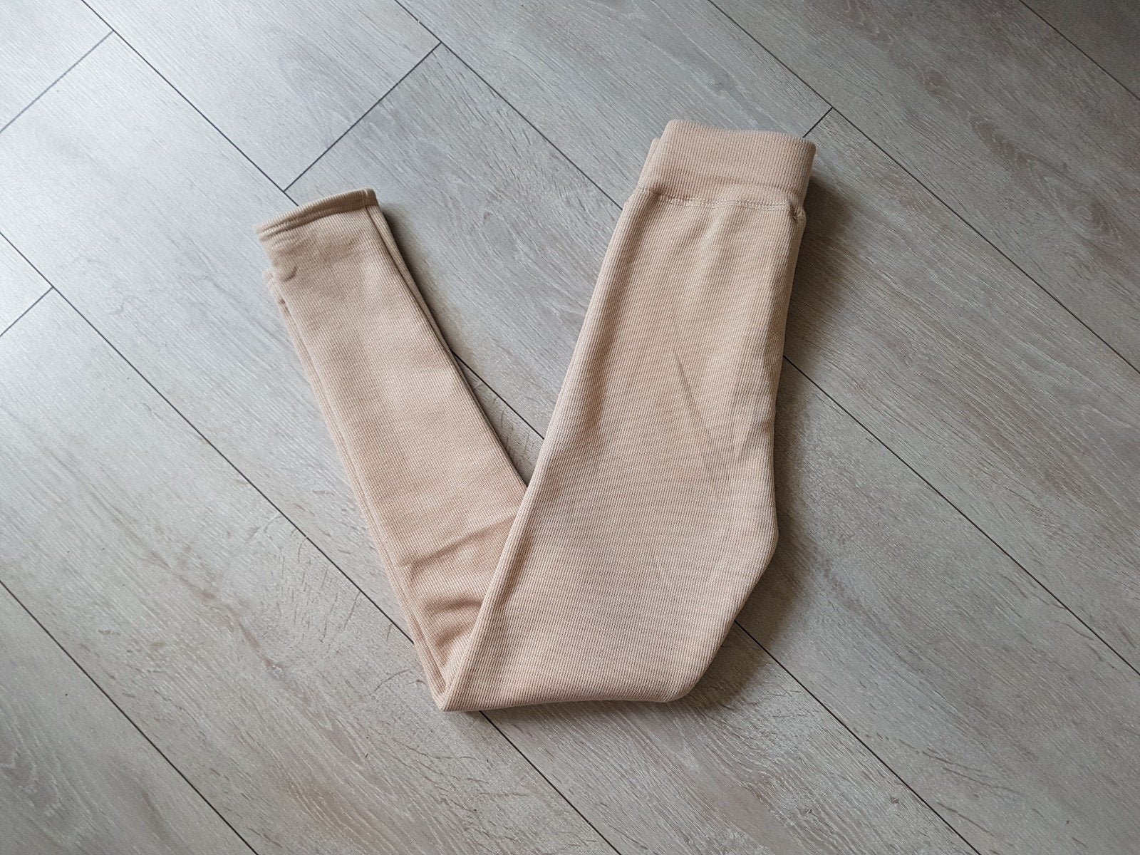 Legging * beige * fleece maat S/M, Kleding | Dames, Verzenden, Nieuw, Beige, Legging