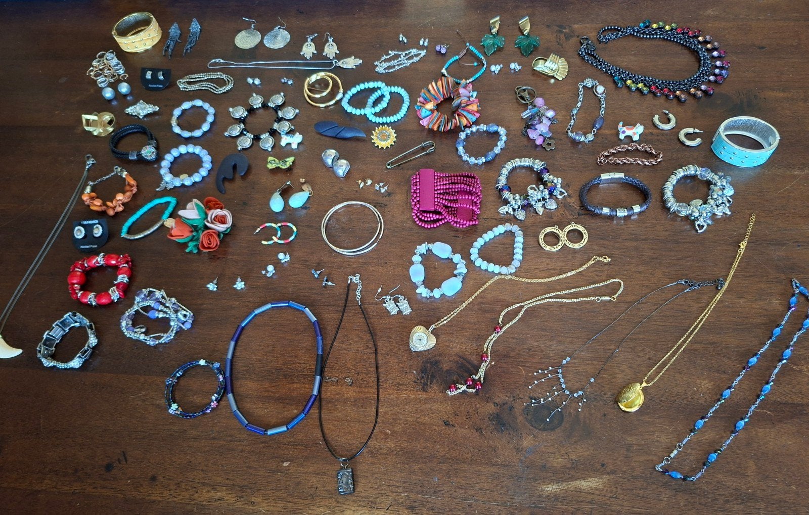 UITVERKOOP!!!! partij diverse sieraden, 74 stuks €50, Sieraden, Tassen en Uiterlijk, Armbanden, Ophalen of Verzenden, Gebruikt