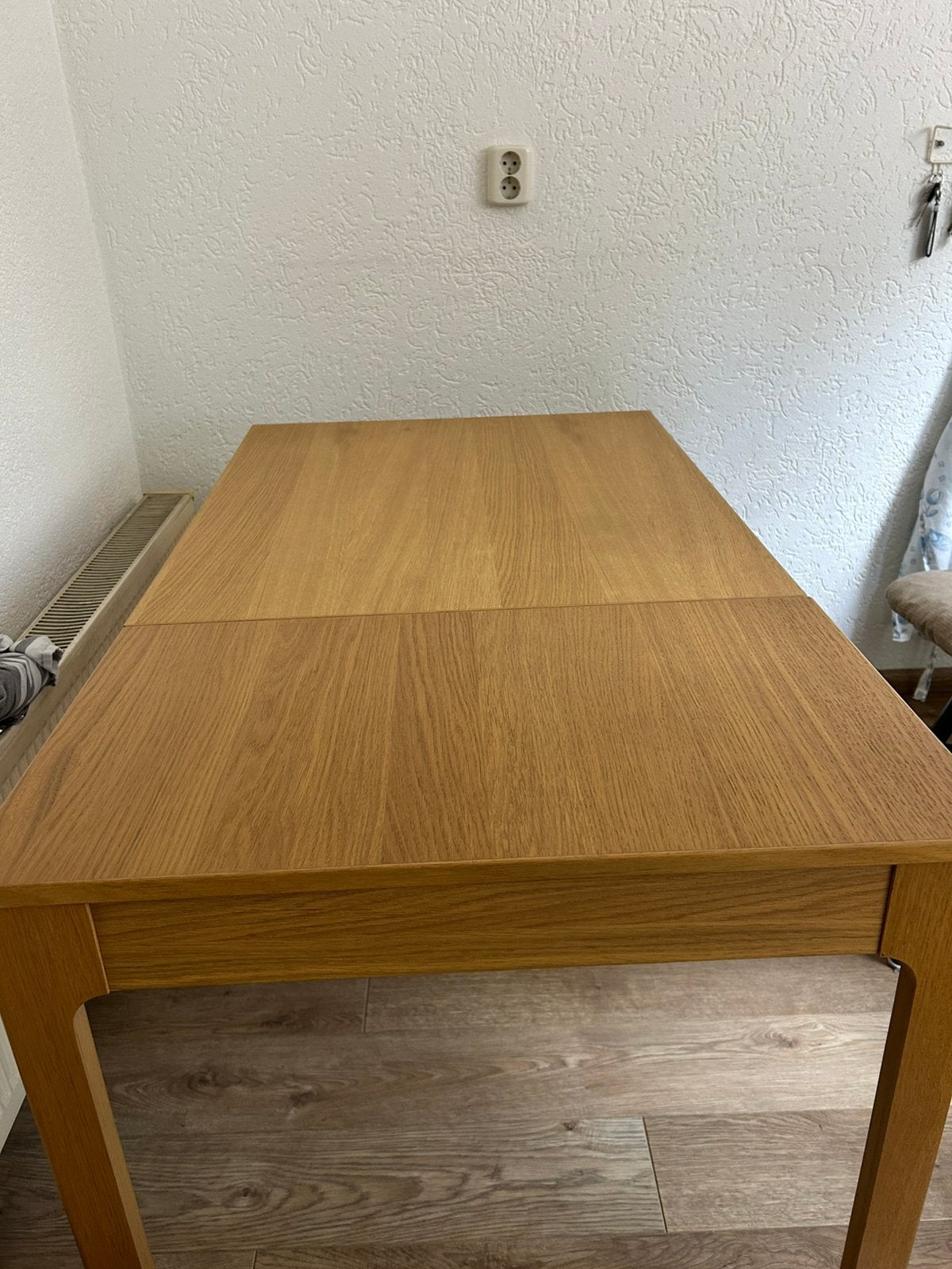 Houten eettafel uitschuifbaar, Huis en Inrichting, Tafels | Eettafels, Ophalen, 200 cm of meer, 50 tot 100 cm, Zo goed als nieuw