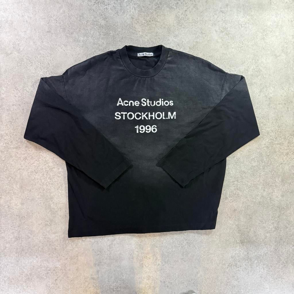 Acne Studios Longsleeve zwart/wit, Ophalen of Verzenden, Zo goed als nieuw, Maat 46 (S) of kleiner, Zwart