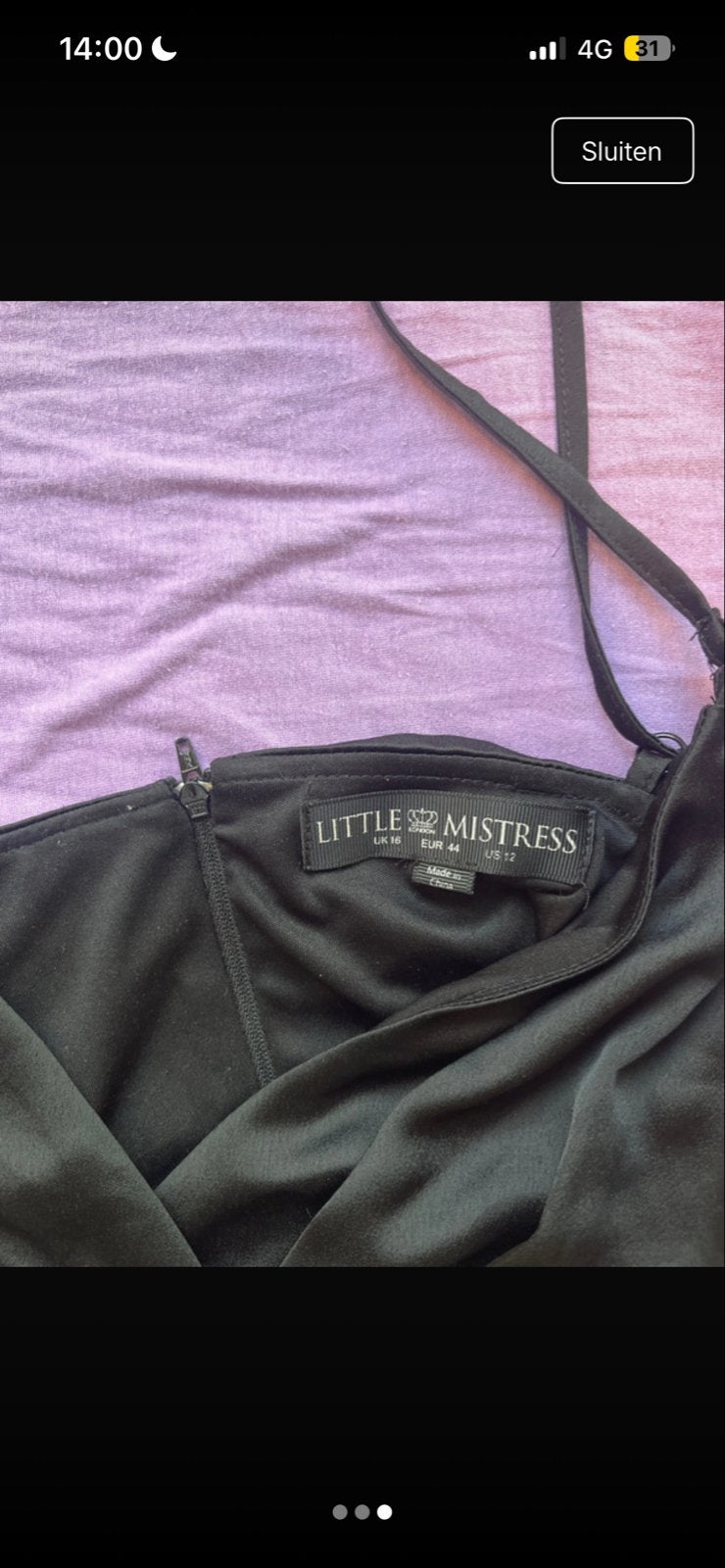 Little Mistress Zwart Jurkje - Maat 44, Kleding | Dames, Jurken, Zwart, Maat 42/44 (L), Ophalen of Verzenden, Zo goed als nieuw