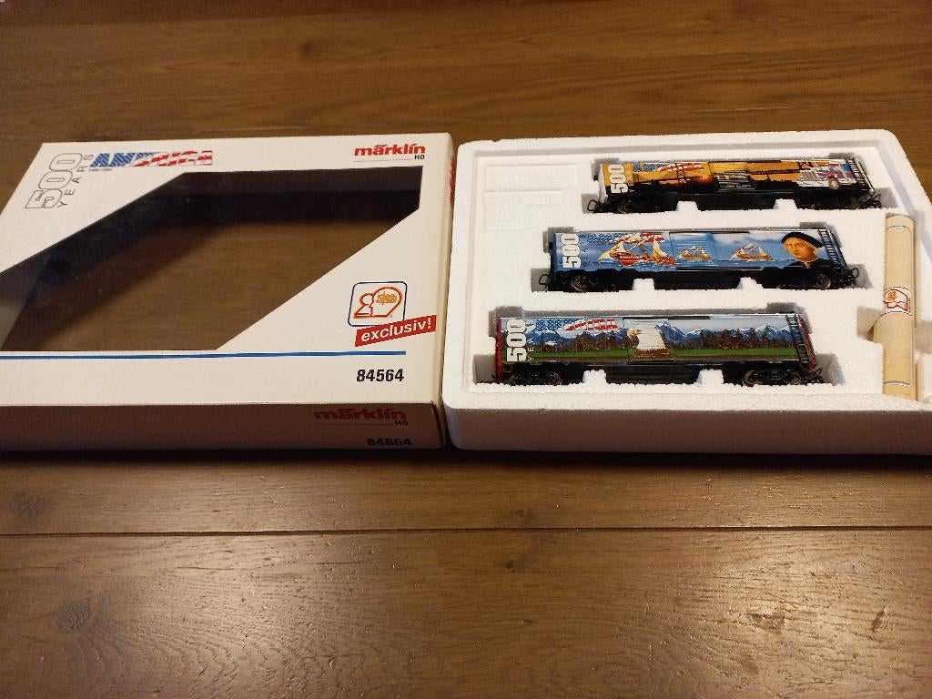 Märklin 84564 set 500 Year America speciale uitgave., Wisselstroom, Ophalen of Verzenden, Märklin, Nieuw