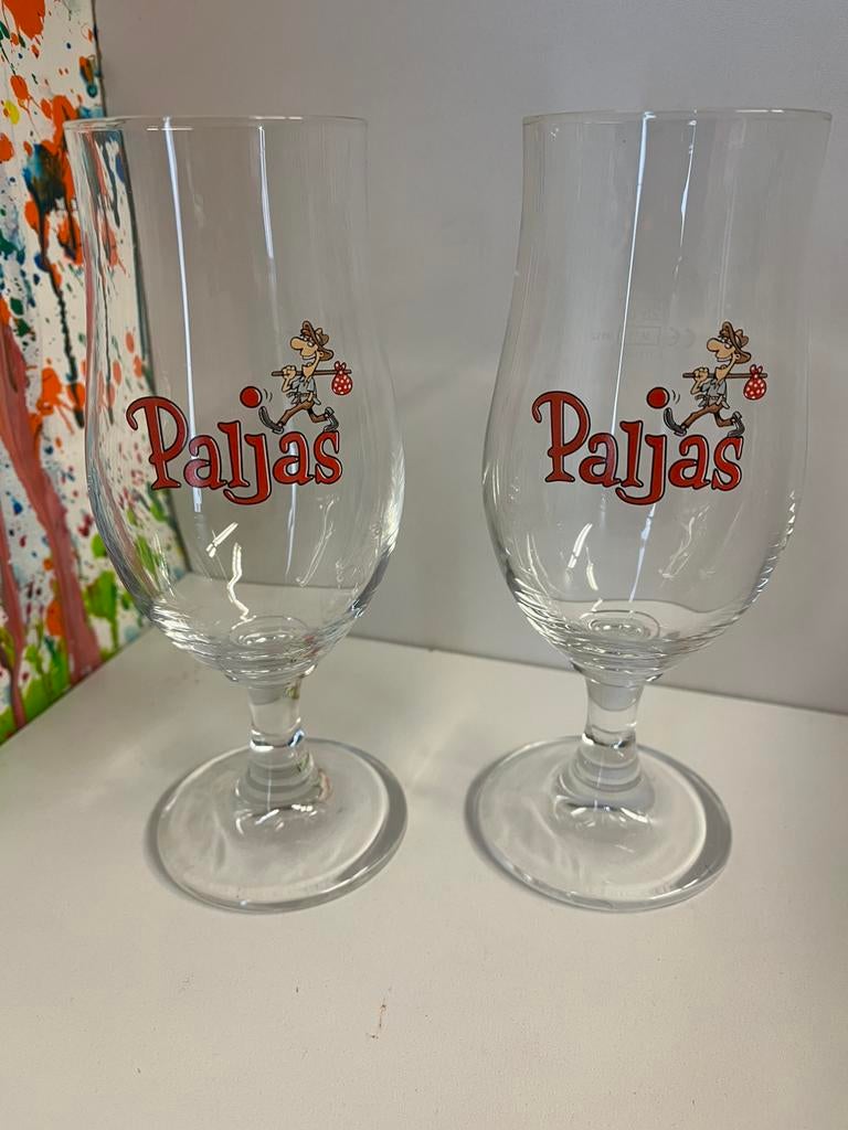 Paljas bierglazen set van 2 glazen, Ophalen of Verzenden, Nieuw, Glas of Glazen, Overige merken