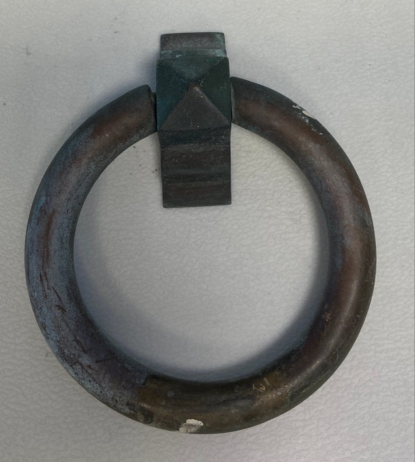 Antieke bronzen deurklopper/ringgreep, Ophalen of Verzenden