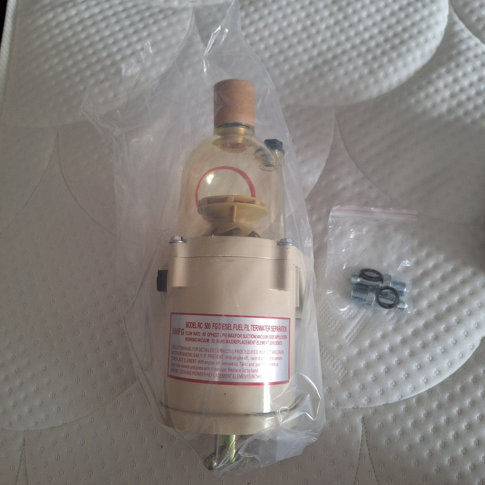 Nieuwe Diesel Brandstoffilter Waterafscheider RC 500 FG, Ophalen of Verzenden, Nieuw, Motor en Techniek