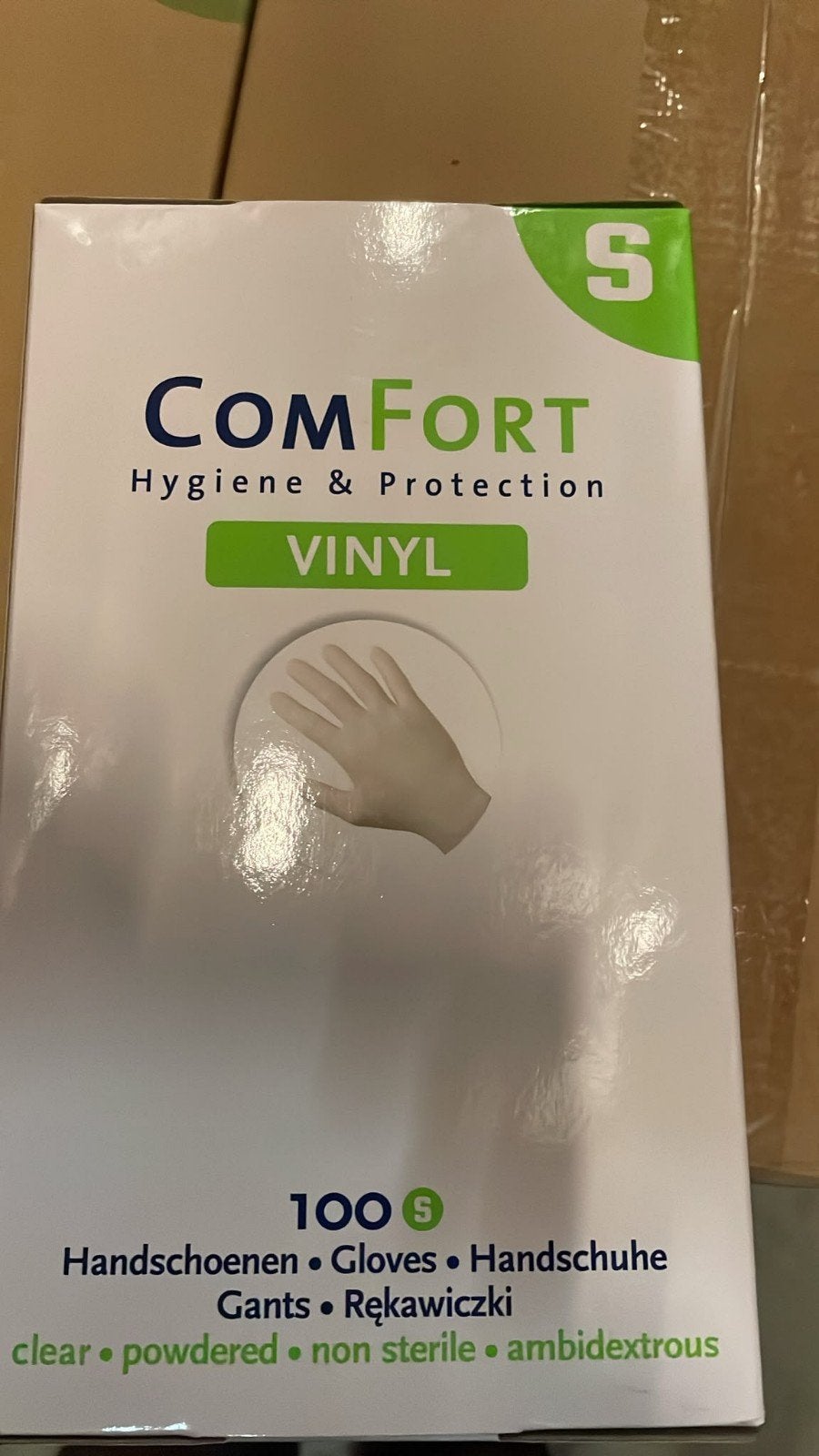 Nieuw! 10x Comfort Vinyl Handschoenen Maat S, Ophalen, Nieuw