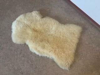 schapenvacht vloerkleed 100% wol crème, Ophalen, 100 tot 150 cm, Scandinavisch, 50 tot 100 cm
