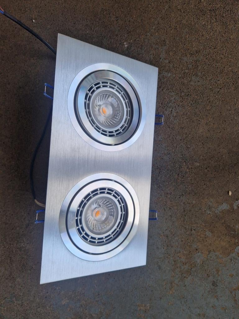 20x LED Winkelverlichting Inbouwspots - Aluminium, Led, Metaal of Aluminium, Ophalen of Verzenden, Plafondspot of Wandspot