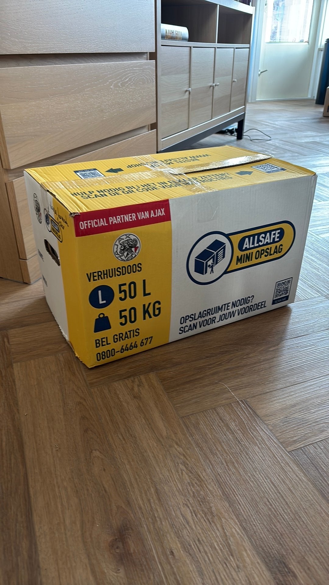 Moving boxes 30x bananas and 30x all safe, Ophalen, Zo goed als nieuw, Doos, Minder dan 35 cm