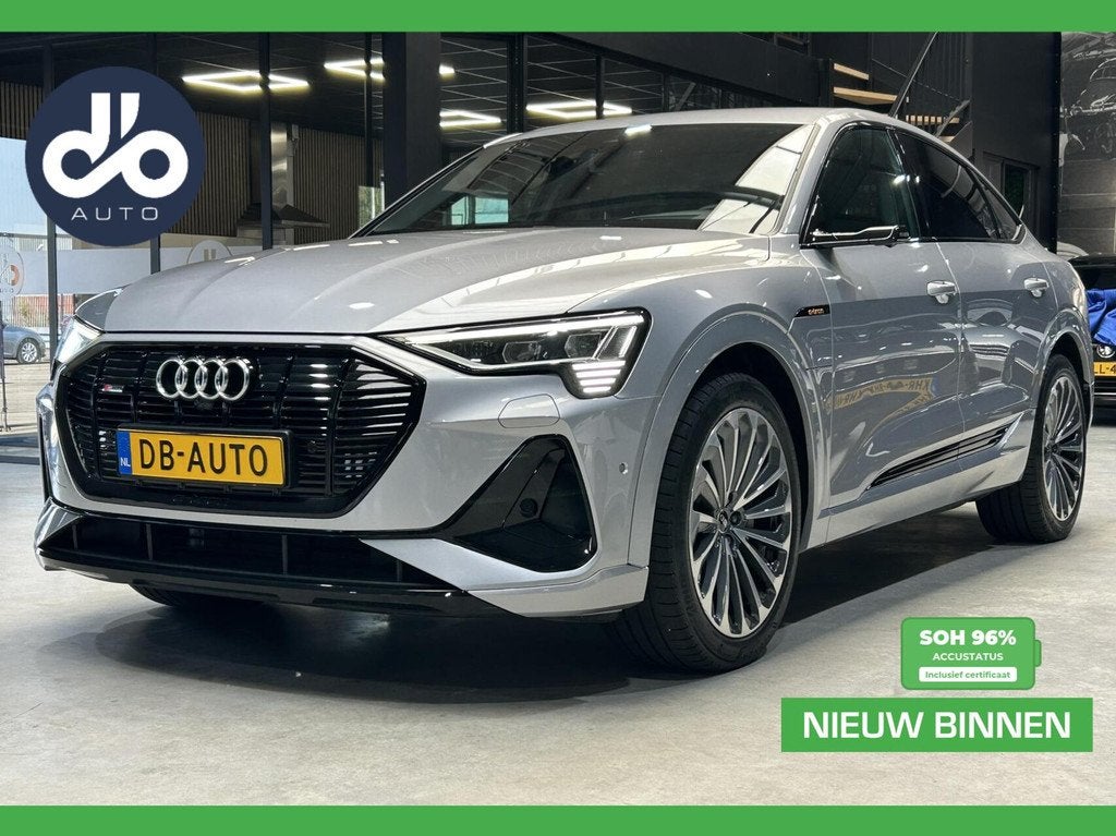 Audi E-Tron Sportback 95kWh Quattro S-Line 55 quattro S Edit, Auto's, Audi, Gebruikt, Zwart, 95 kWh, Automatische klimaatregeling