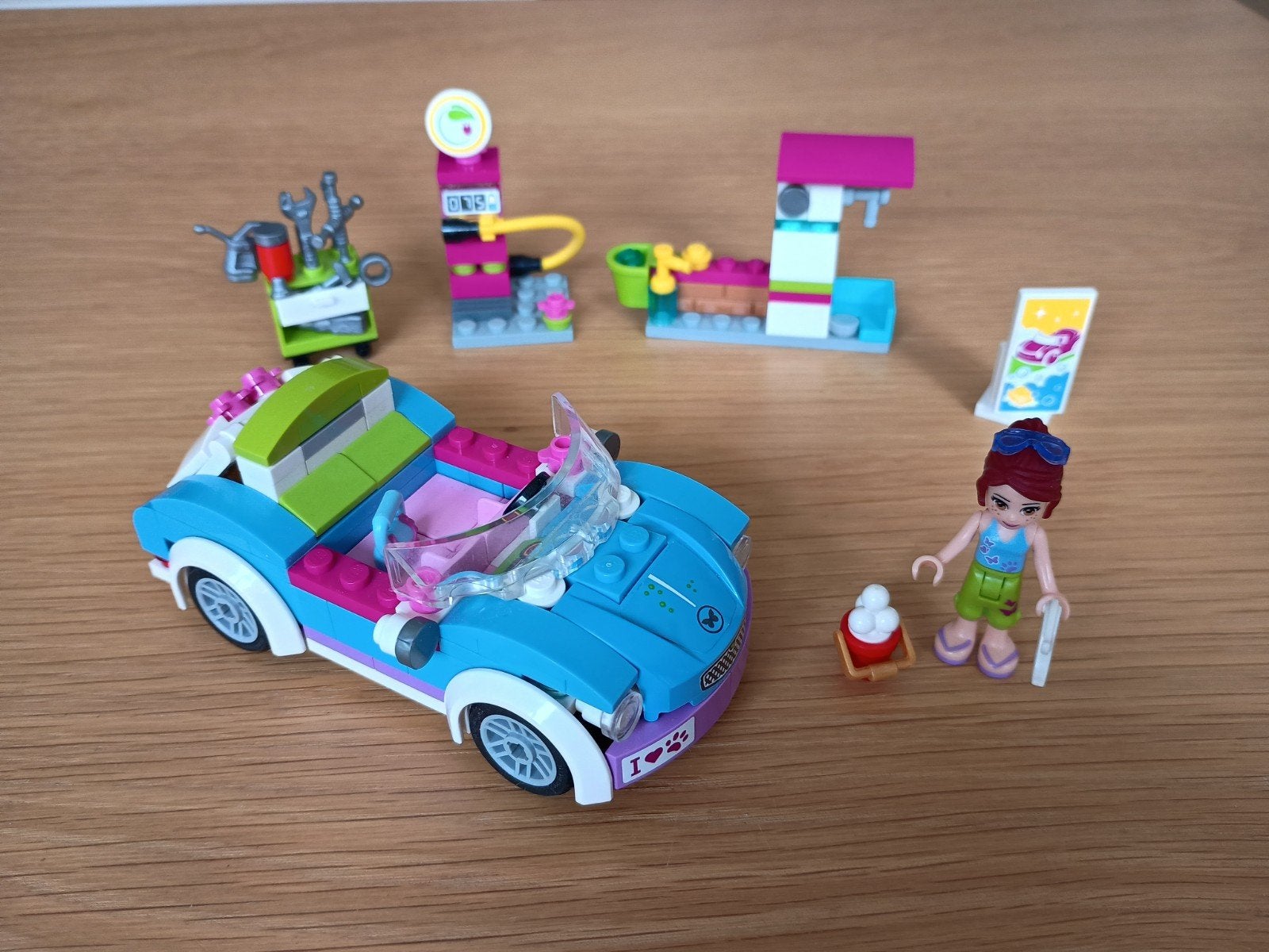 Lego Friends 41091 Mia's Sportwagen - Complete set, Gebruikt, Lego, Friends, Ophalen of Verzenden