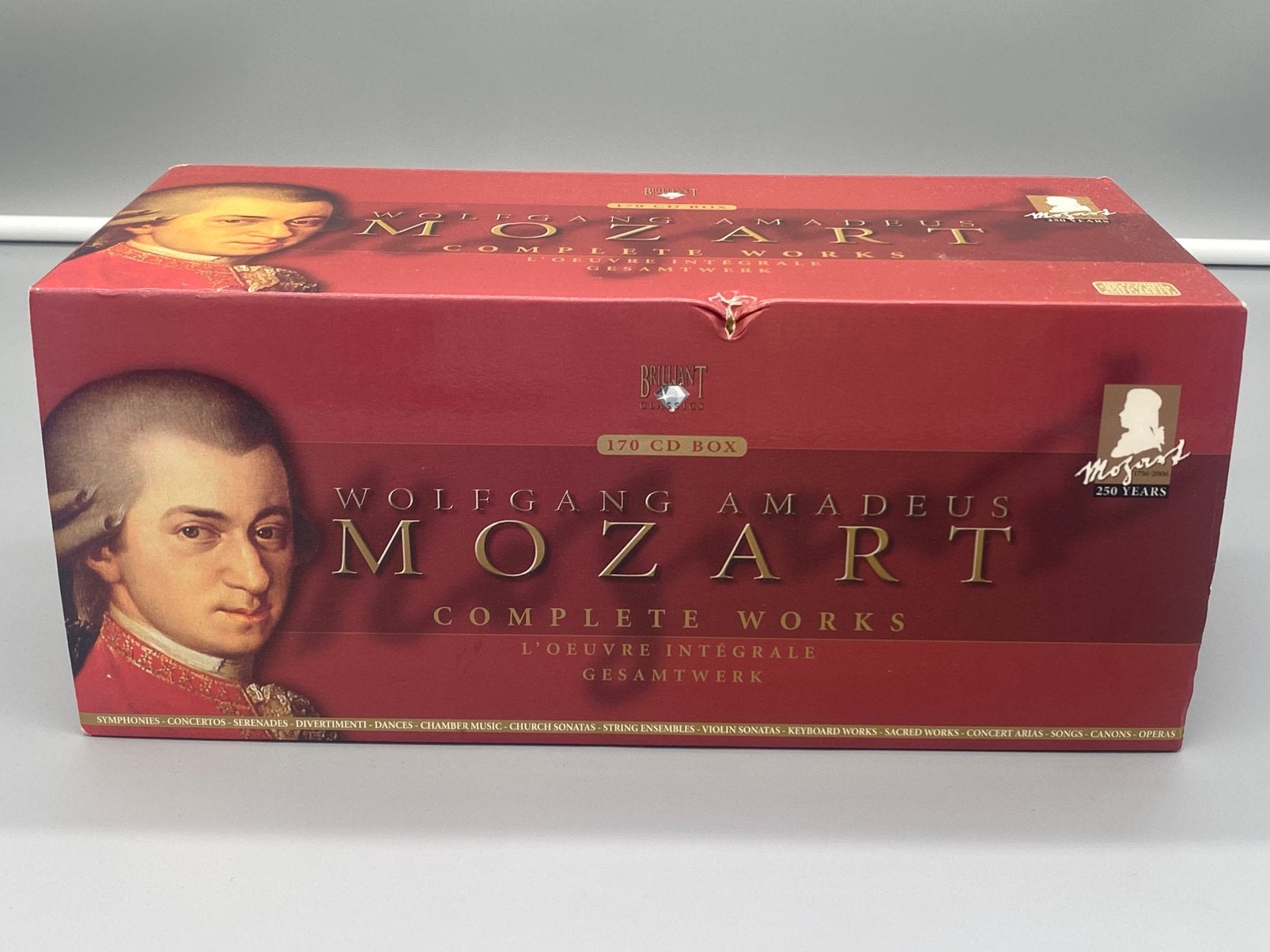 Mozart Complete Works - 170 CD Box - Brilliant Classics, Cd's en Dvd's, Boxset, Ophalen of Verzenden, Zo goed als nieuw, Classicisme