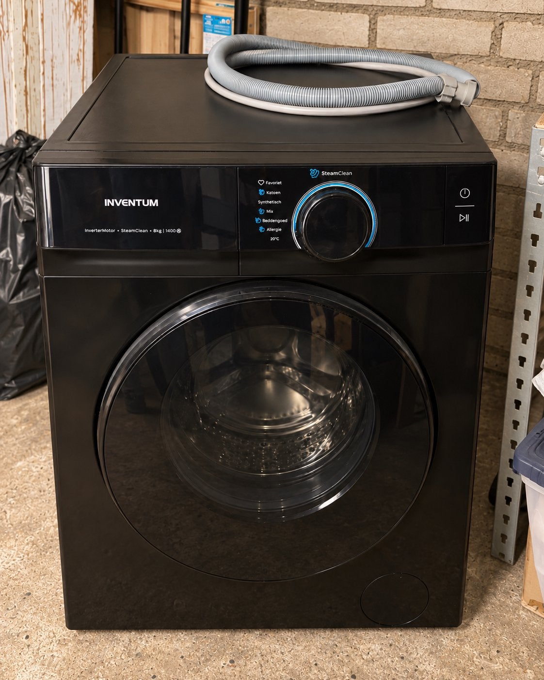 Inventum Wasmachine - 8kg, 1400 toeren, SteamClean, 1200 tot 1600 toeren, 8 tot 10 kg, Ophalen of Verzenden, Zo goed als nieuw