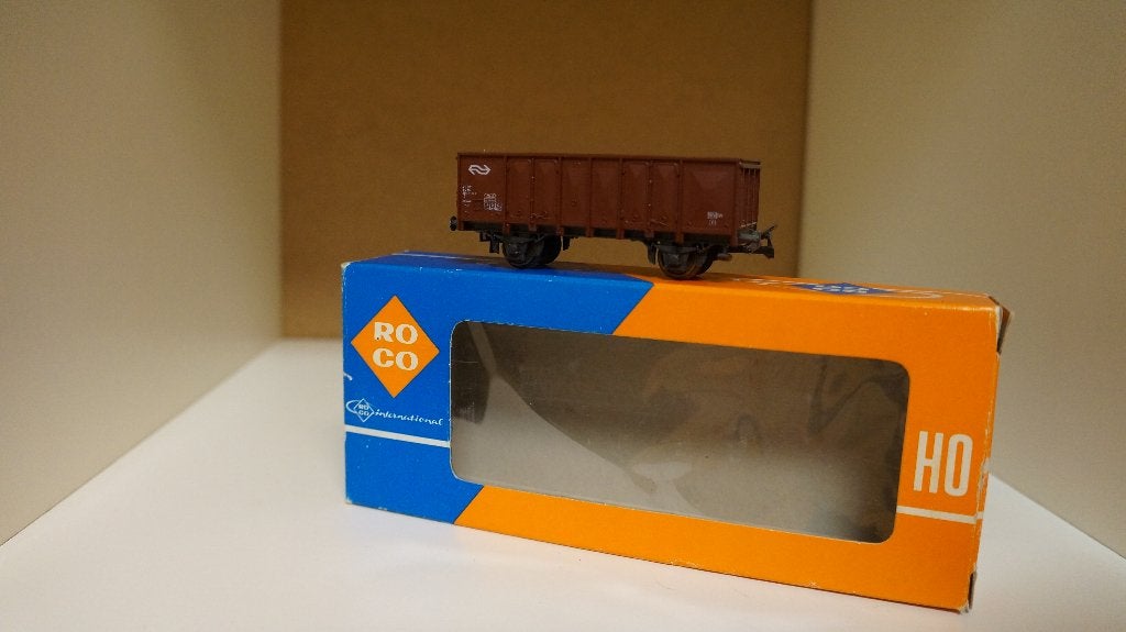 Roco H0 - Open goederenwagon NS met originele verpakking, Gebruikt, Gelijkstroom of Wisselstroom, Wagon, Ophalen of Verzenden