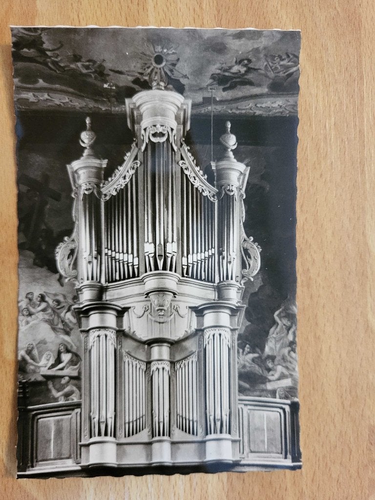 ansicht HOUTHEM kerk orgel, Verzamelen, Ansichtkaarten | Nederland, Ophalen of Verzenden, Voor 1920, Limburg