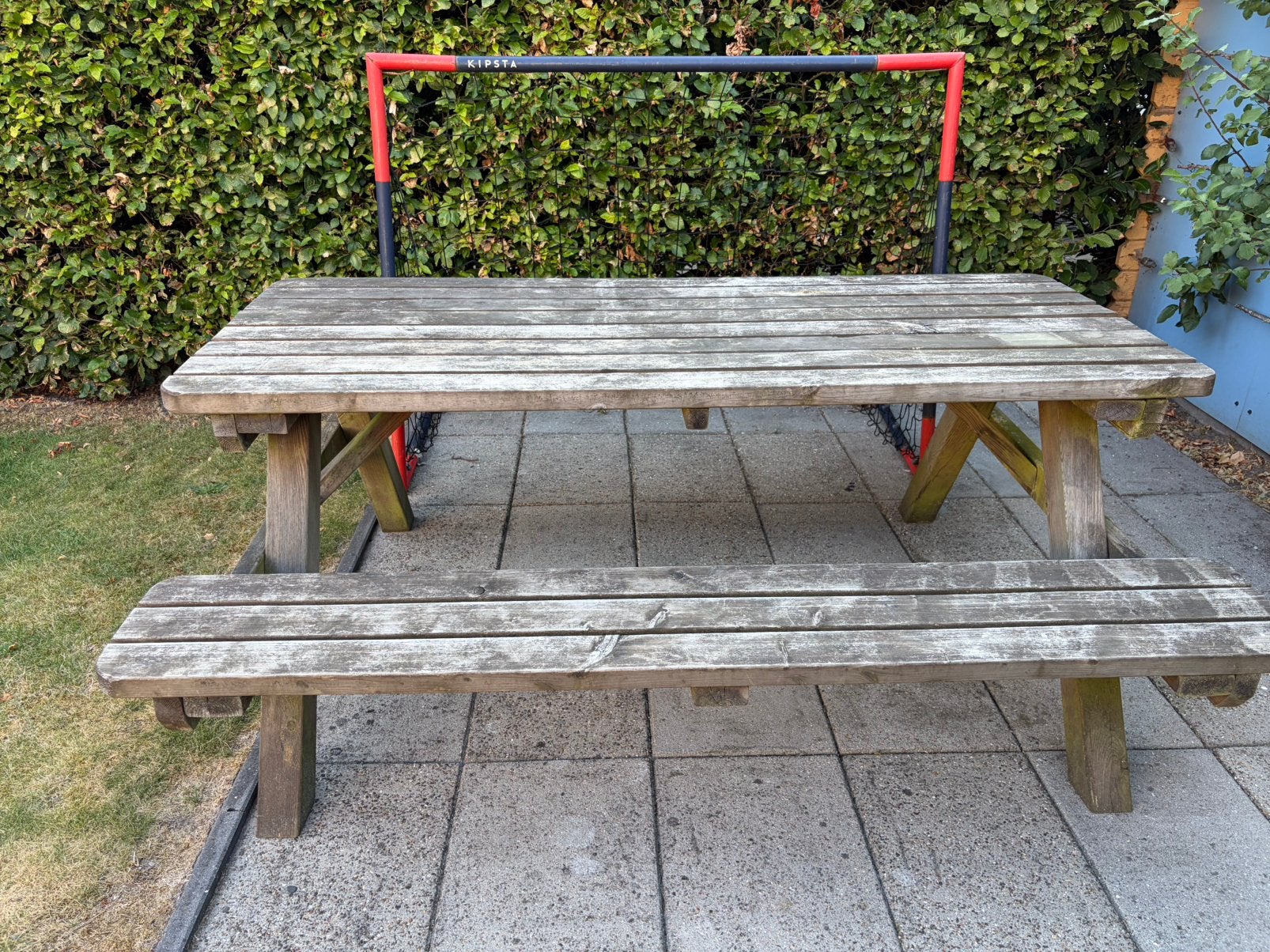 Picknick bank, Tuin en Terras, Picknicktafels, Ophalen, Gebruikt, Rechthoekig, Hout