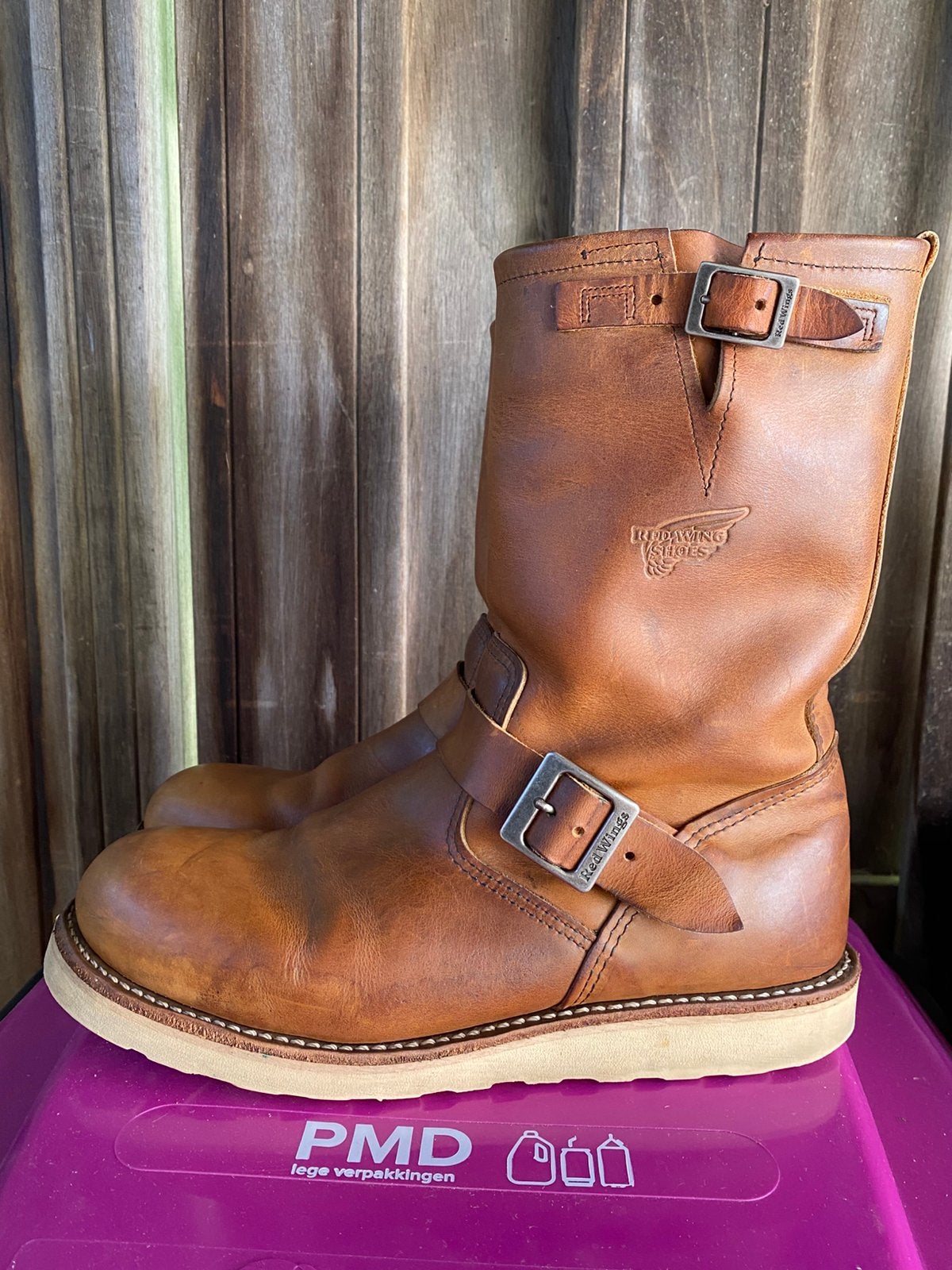 Red Wing 2971 Engineer boots copper rough ‘n tough US10D/43, Bruin, Boots, Ophalen of Verzenden, Gedragen