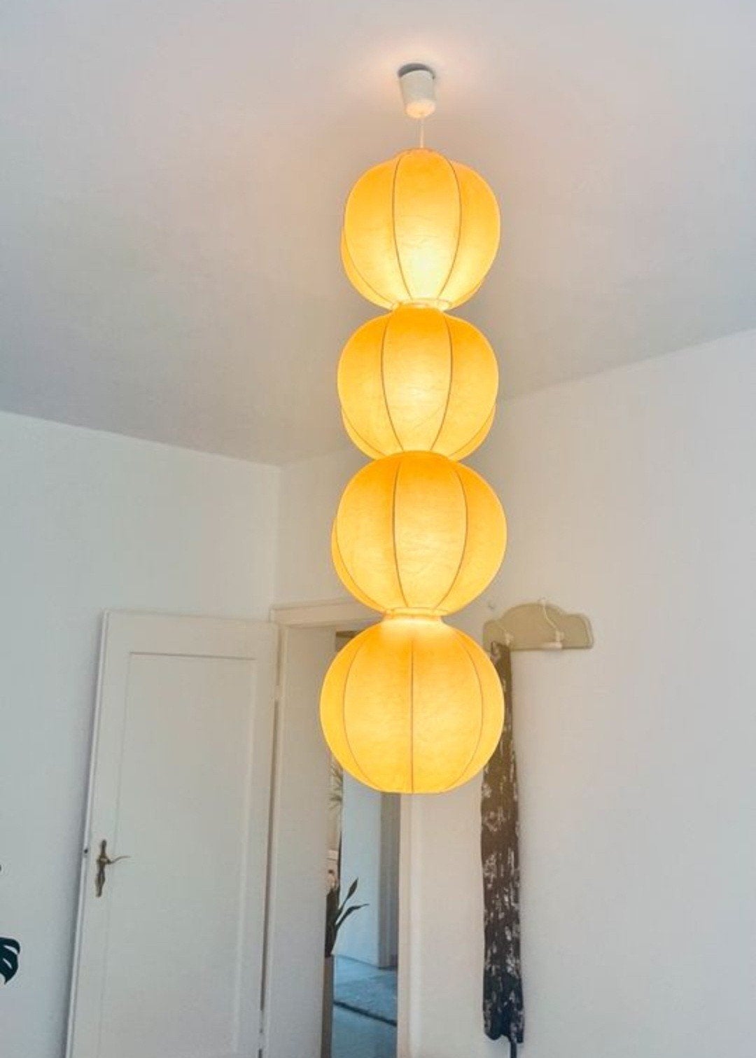 Mid-Century Cocoon Hanglamp door Friedel Wauer, jaren, Ophalen