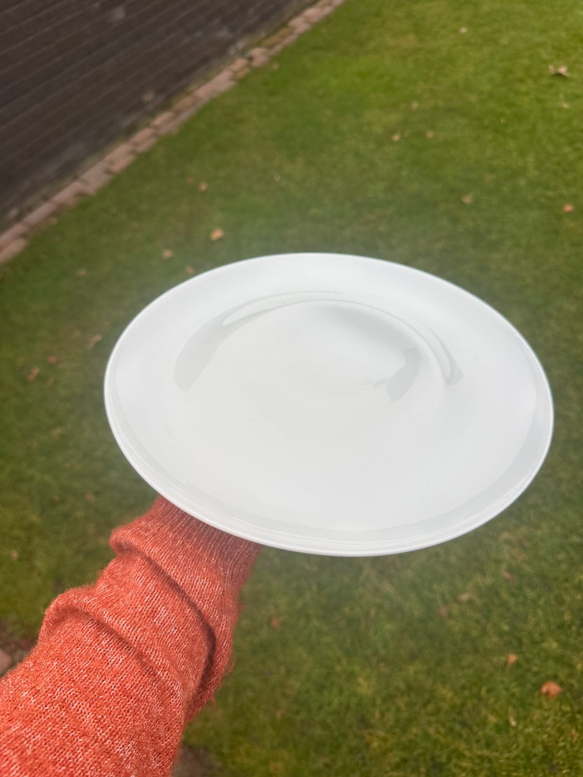 Wit dinerbord O! Luna – Ø 28,5 cm – Groot porseleinen bord, Huis en Inrichting, Keuken | Servies, Overige merken, Klassiek, Ophalen of Verzenden