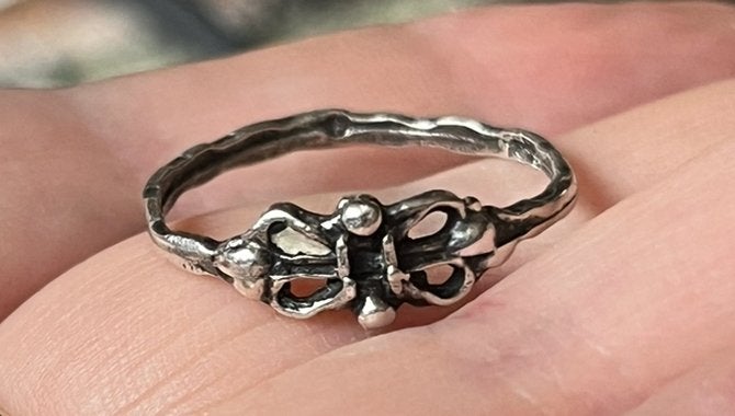 Bodemvondst…Zilver? Ringetje, Ophalen of Verzenden, Gebruikt, Zilver, Dame