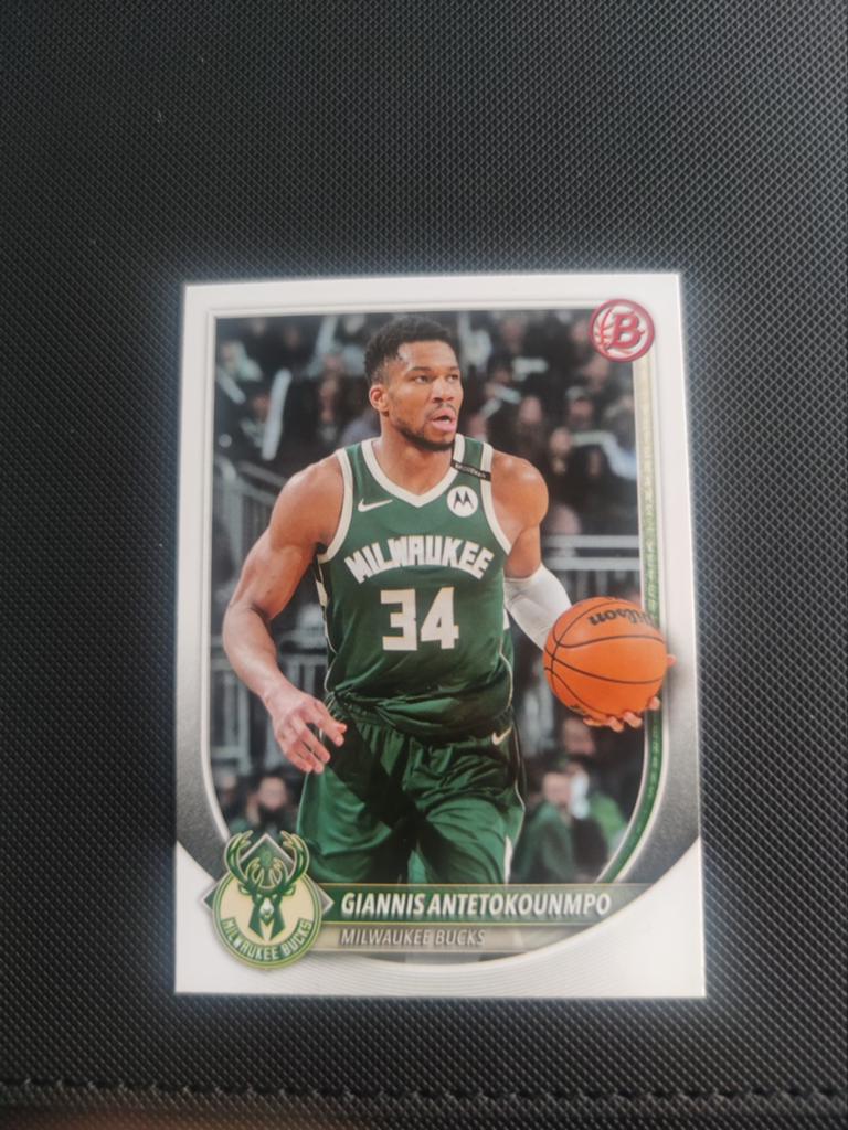 Topps Bowman Giannis Antetokounmpo Milwaukee Bucks, Ophalen of Verzenden, Nieuw, Buitenlandse clubs, Spelerskaart