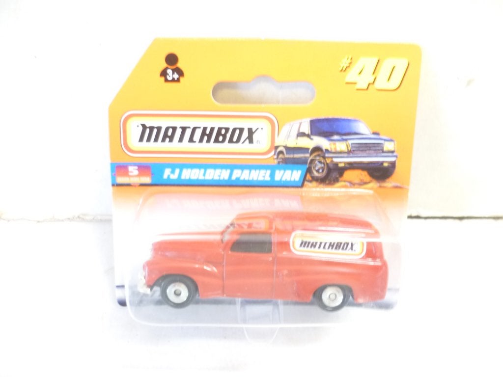 Matchbox 1997 nr 40 FJ Holden Panel Van opschrift Matchbox, Hobby en Vrije tijd, Ophalen of Verzenden, Nieuw, Auto