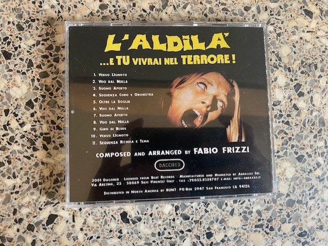 The Beyond, Soundtrack, Ophalen of Verzenden, Zo goed als nieuw, Soundtrack