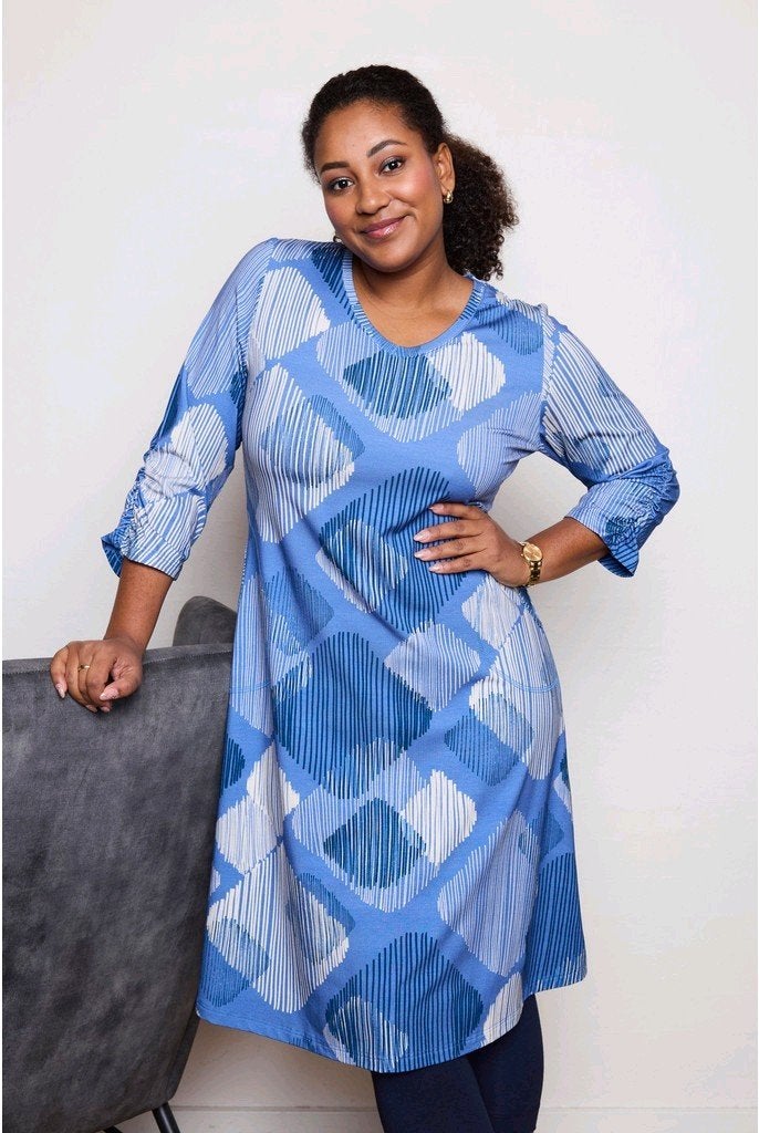 Blauwe jurk Marla van Pont Neuf Maat 52, Kleding | Dames, P, Blauw, Jurk, P