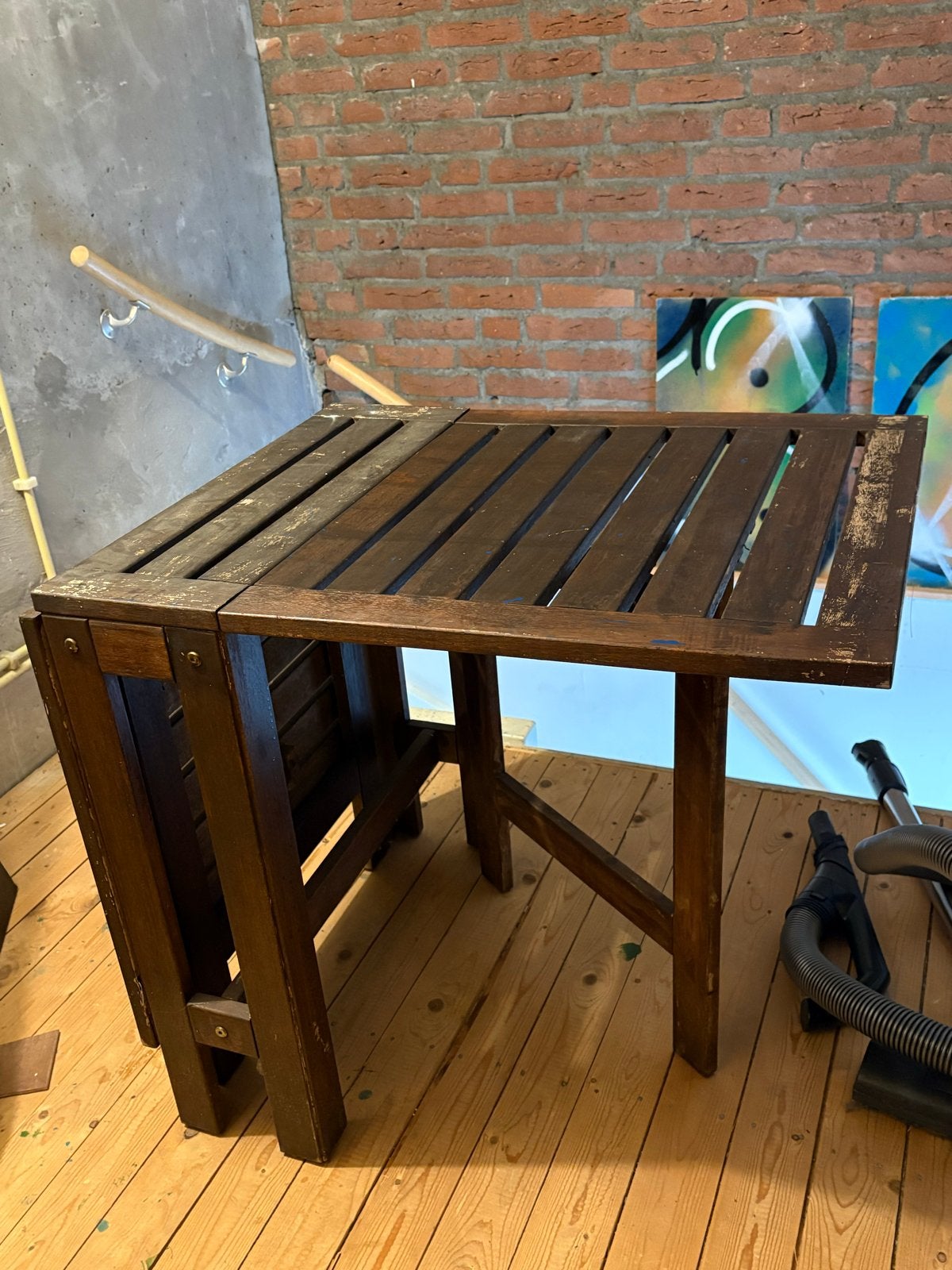 IKEA Applaro inklapbare tuintafel - Gebruikt, Ophalen, Gebruikt, Rechthoekig, Hout