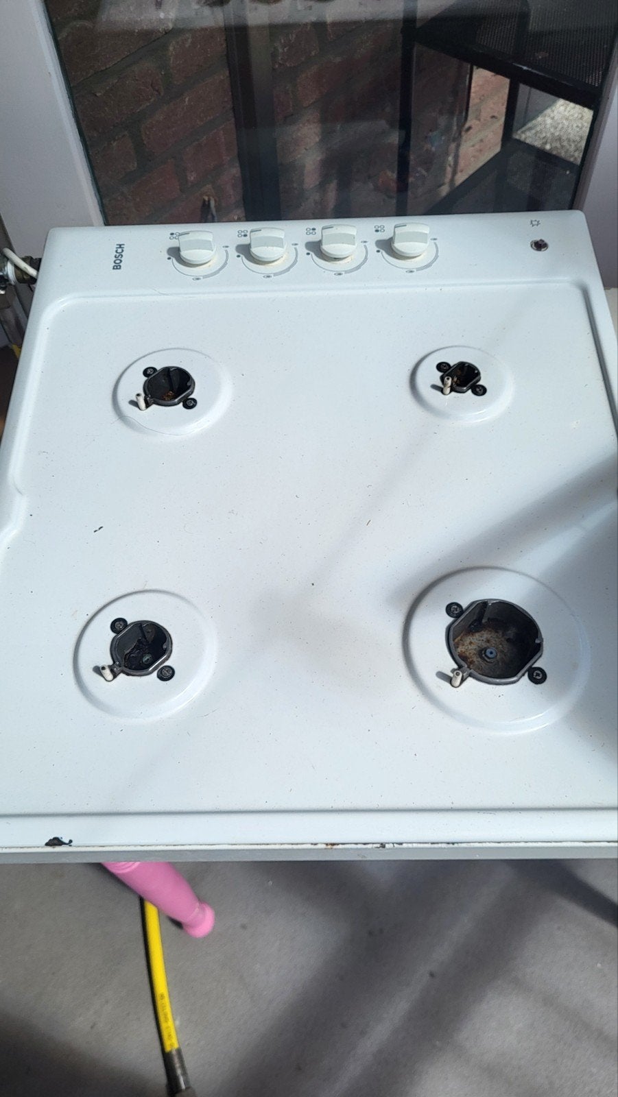 Bosch gasfornuis met 4 pitten - Gebruikt, Ophalen, Gebruikt, 60 cm of meer, 4 kookzones